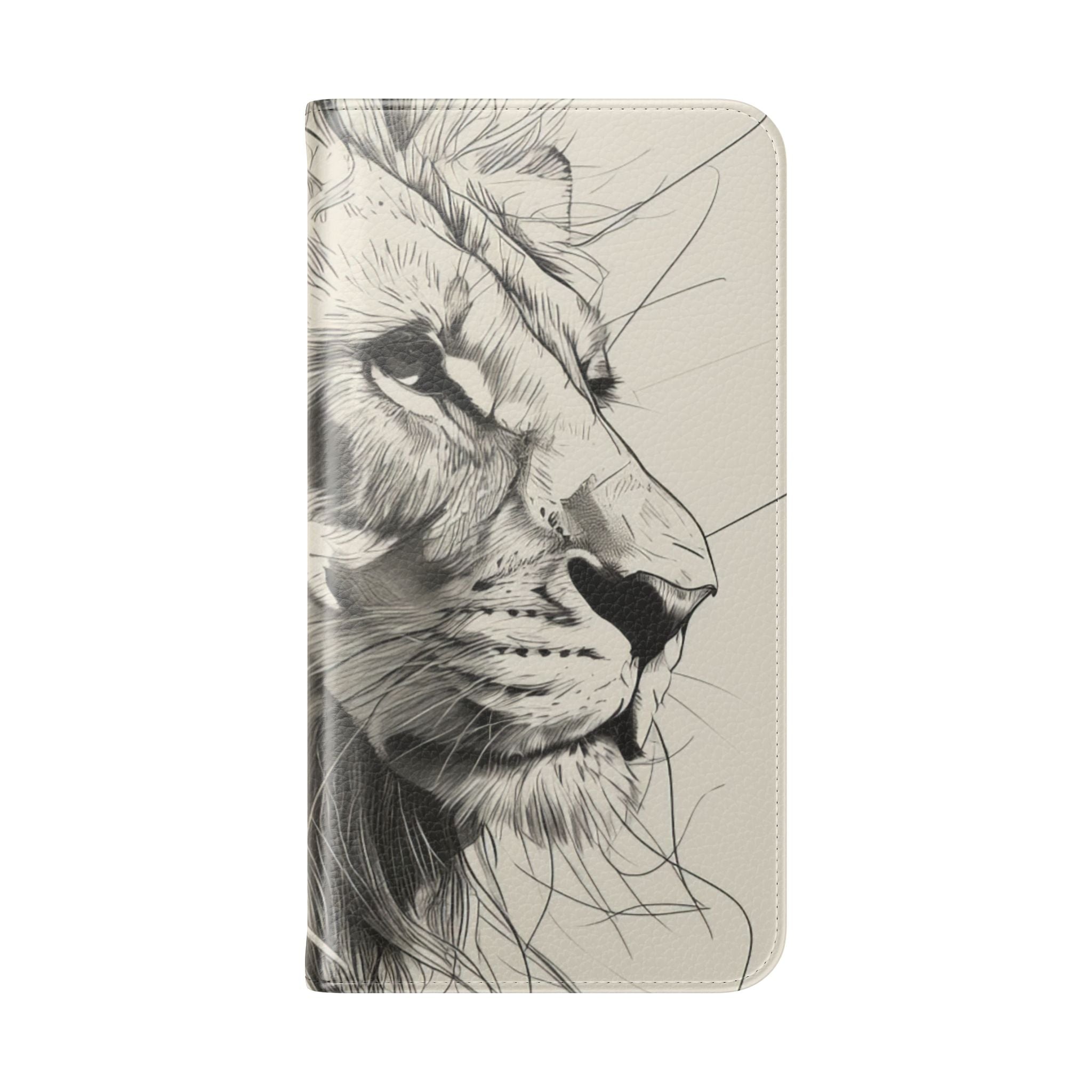 Lion Whisper Gray - Samsung S23+ Case - Wallet
