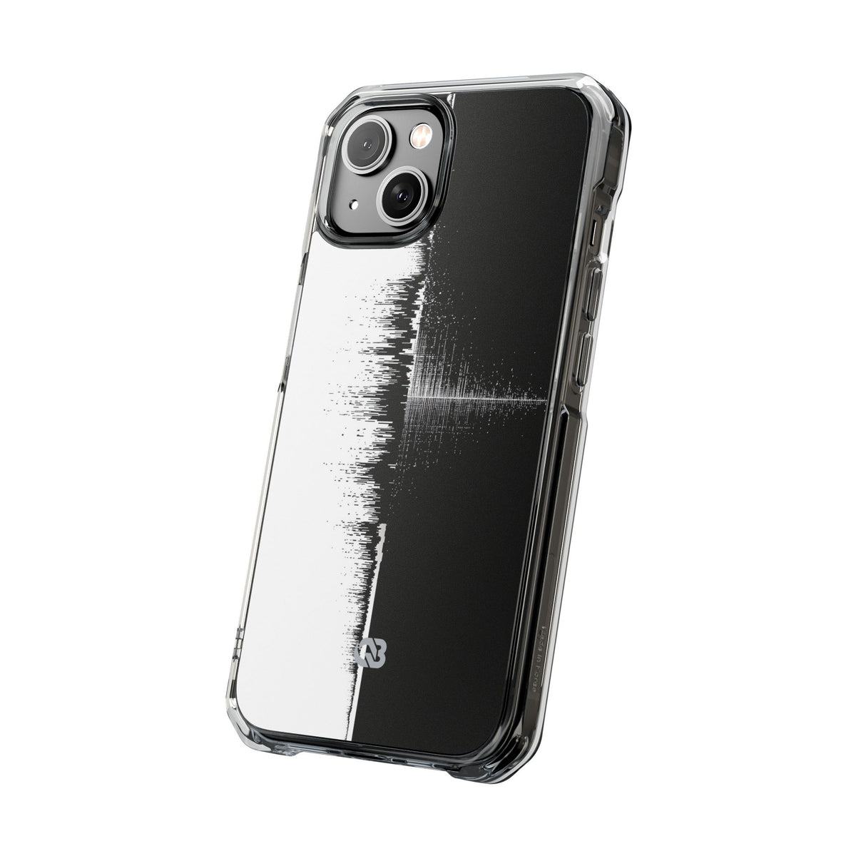 Black Impact MagSafe Phone Case for iPhone - Static Signal Split
