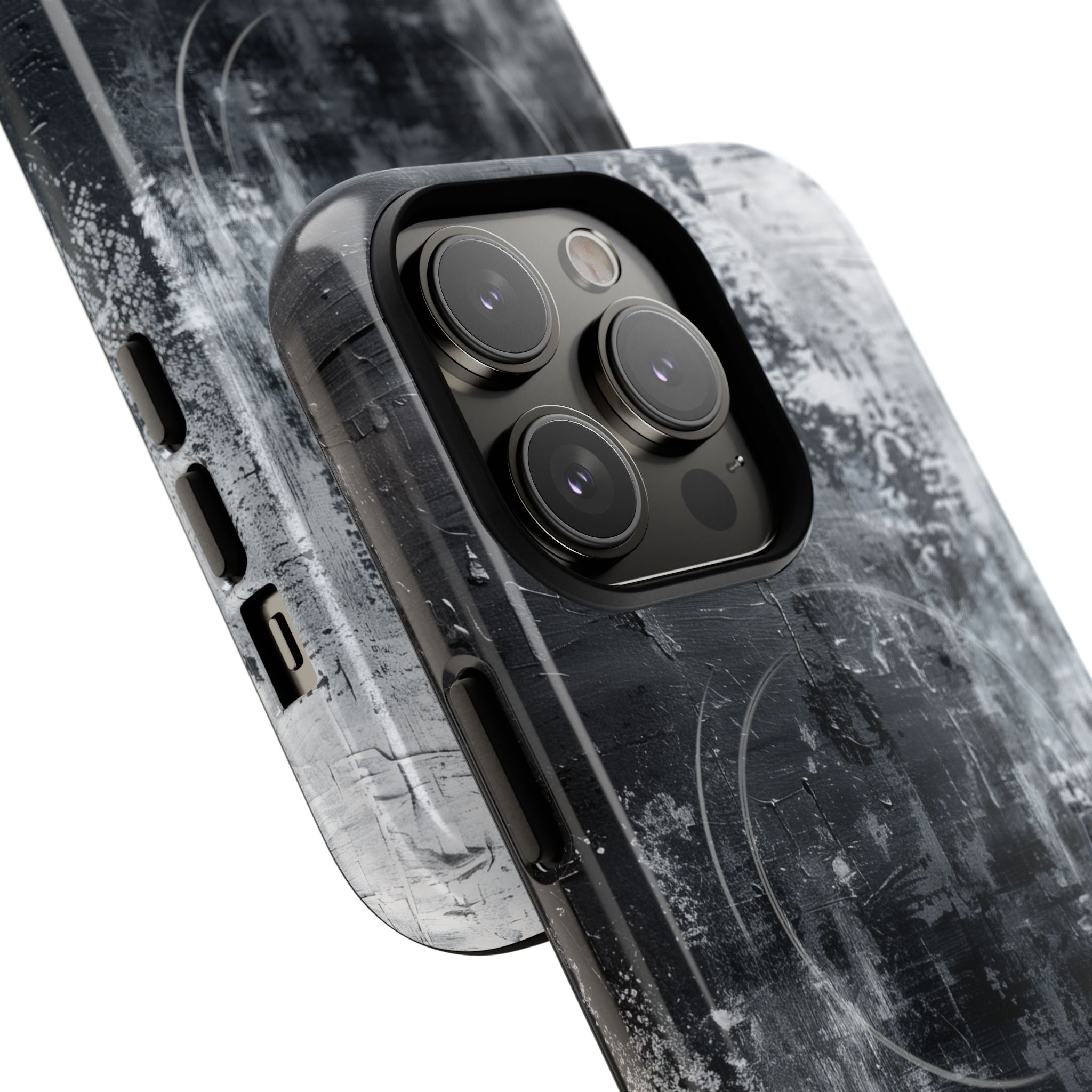 Texturiertes Blackscape iPhone 14 Pro Case - Tough+