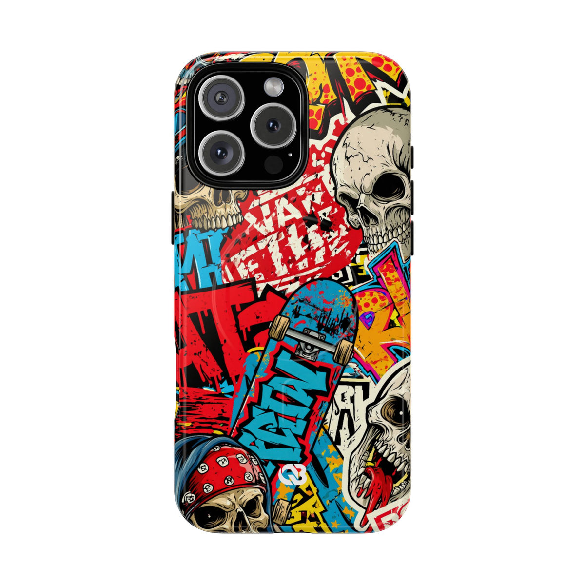 Skate Skull Riot · Tough 2.0 Magnetic Phone Case for iPhone · Red