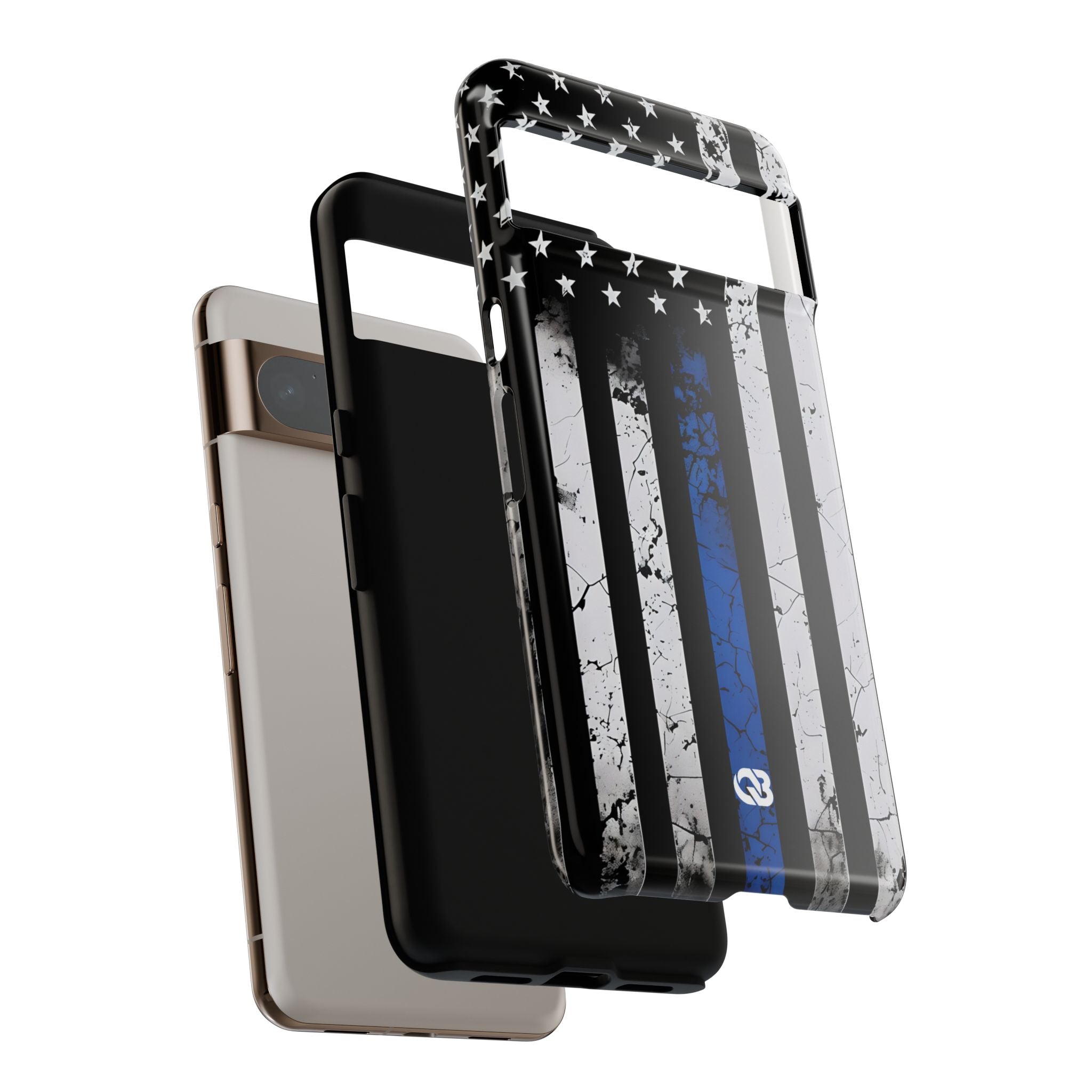 Gritty Cobalt Flag · Tough Phone Case for Google Pixel