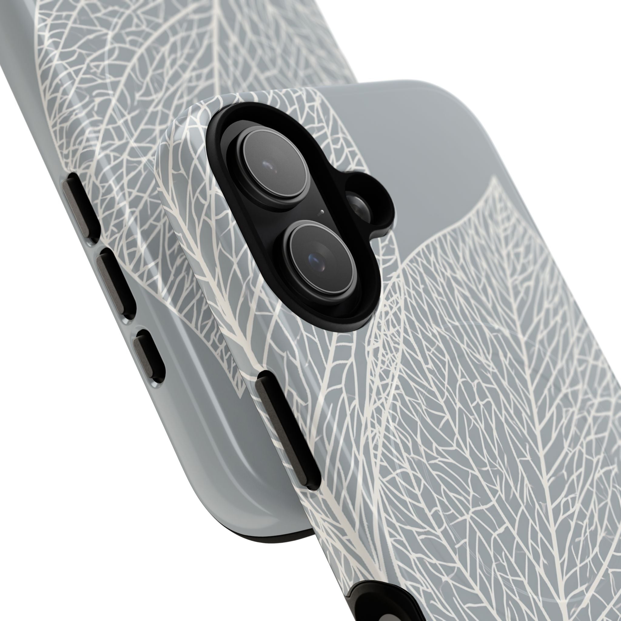 Grey Tough 2.0 Magsafe Phone Case for iPhone - Frosted Ash Veins