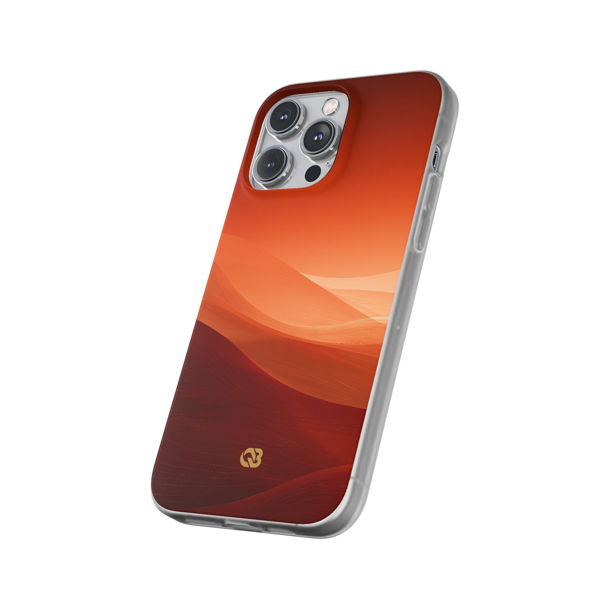 Orange Lite Phone Case for iPhone - Crimson Dune Gradient