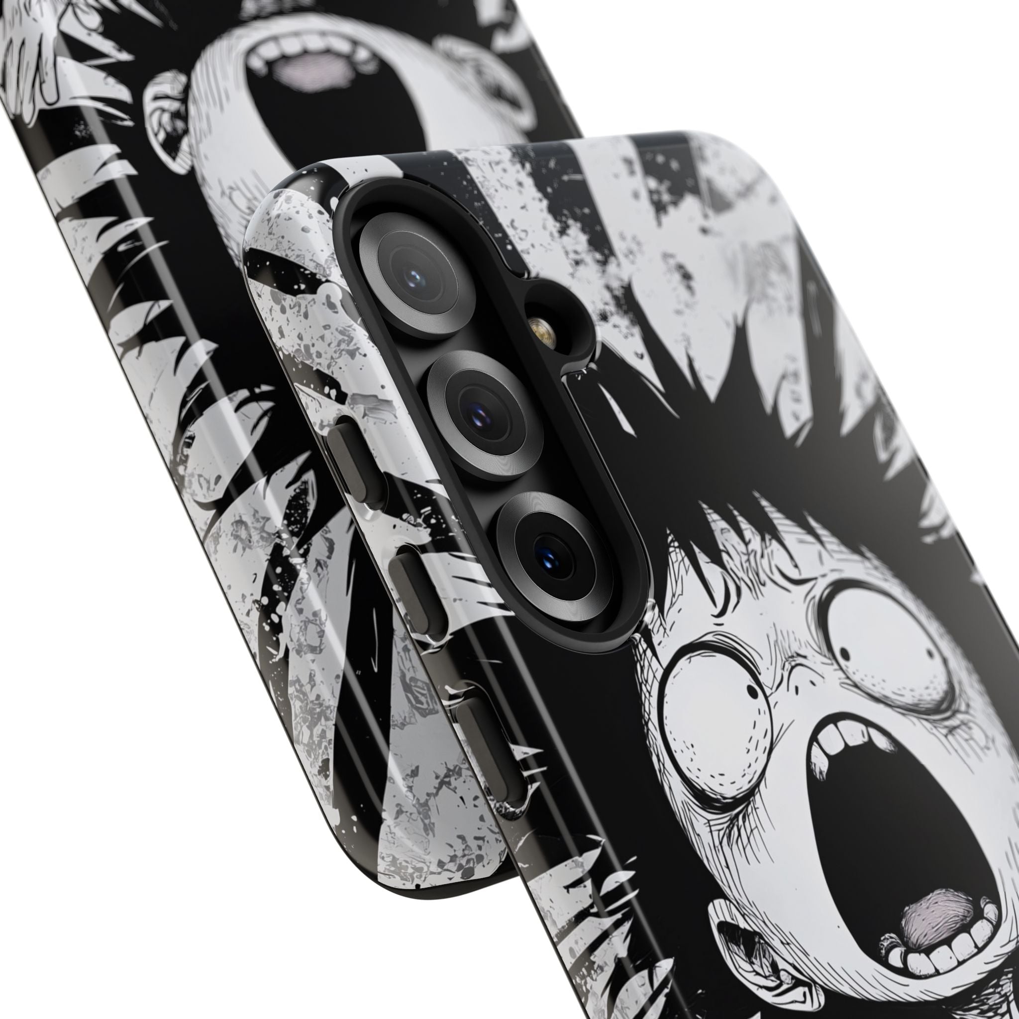 Chaotic Monochrome Scream · Tough Handyhülle für Samsung