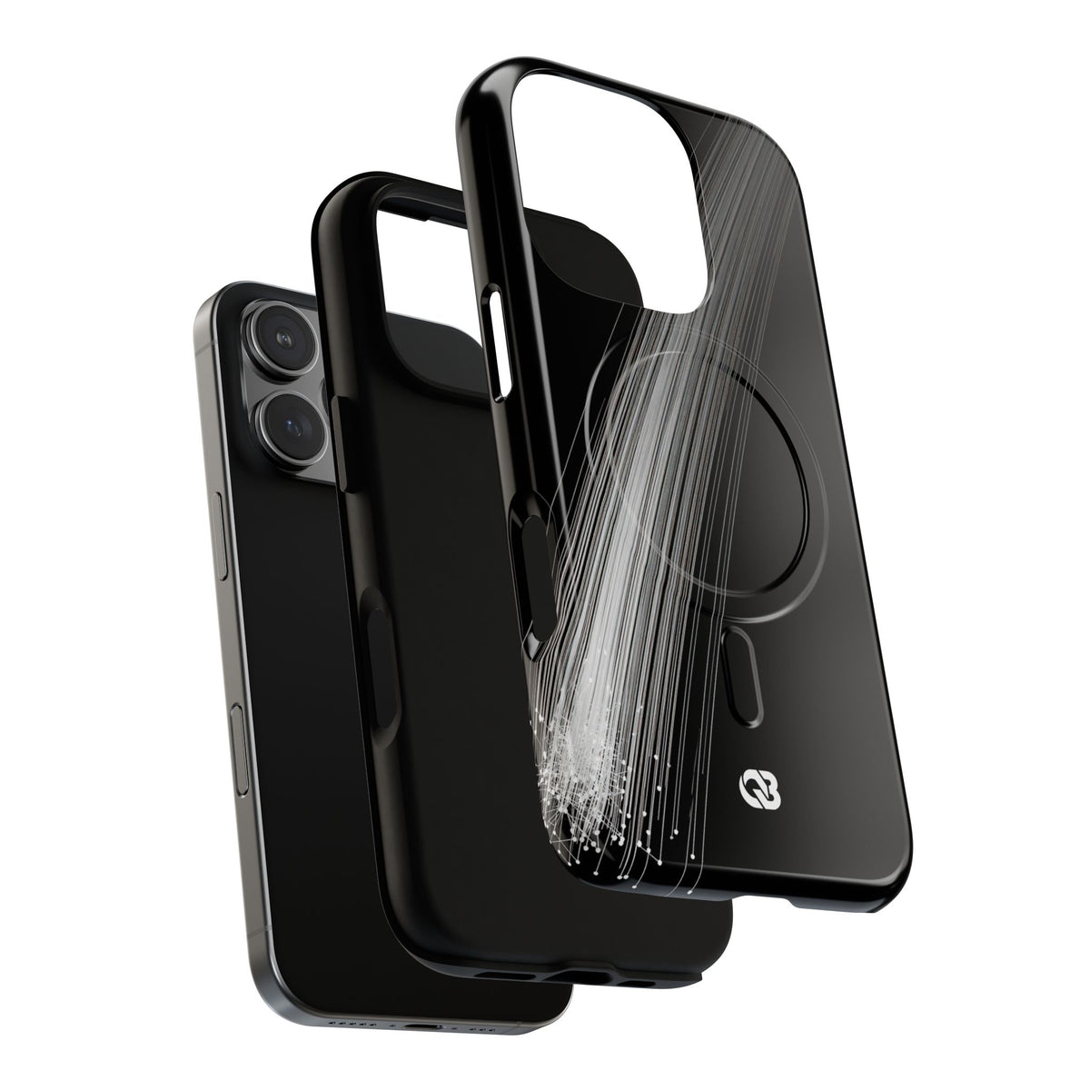 Kinetic Ray Convergence · Tough 2.0 Magnetic Phone Case for iPhone · Black