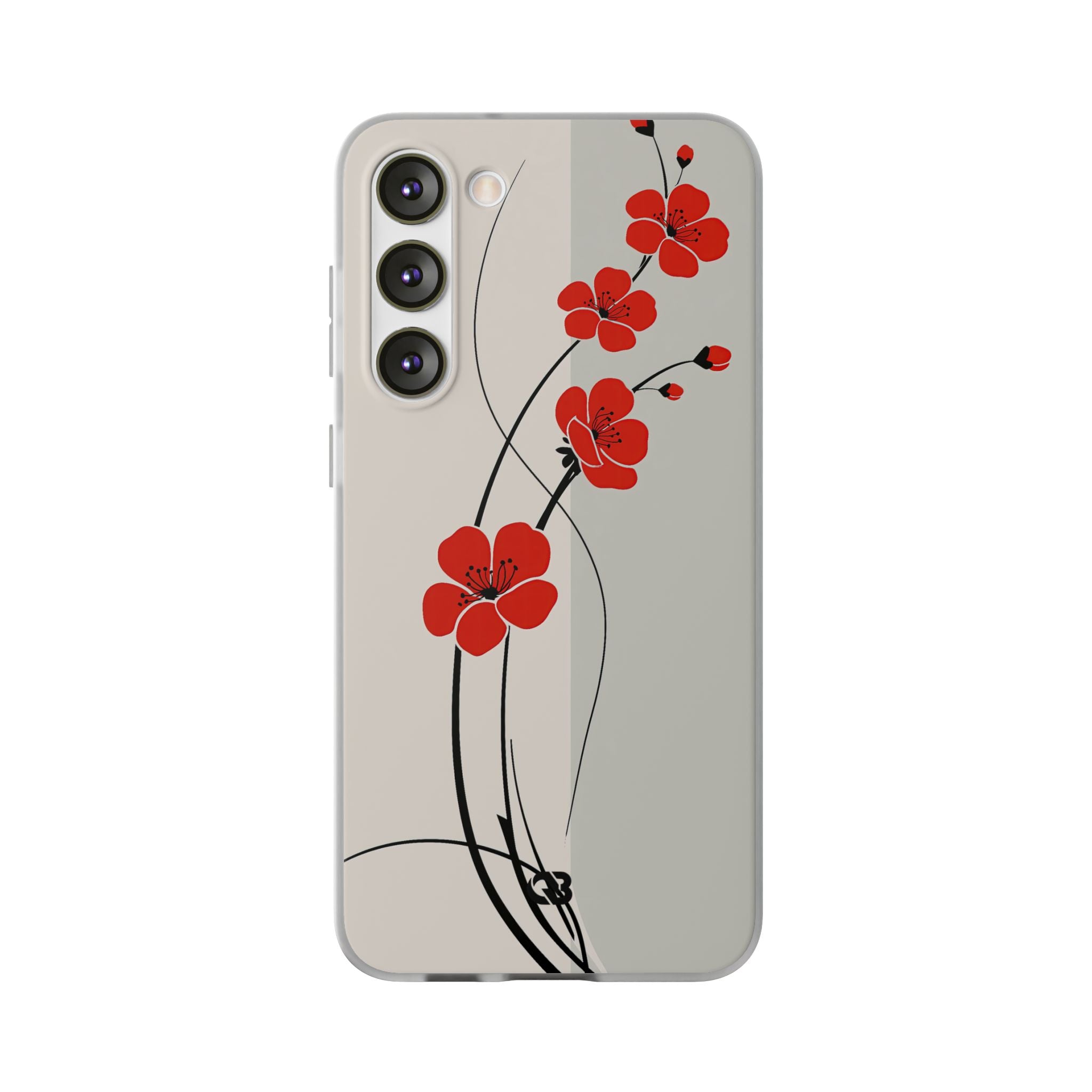 Red Lite Phone Case for Samsung - Crimson Plum Ink