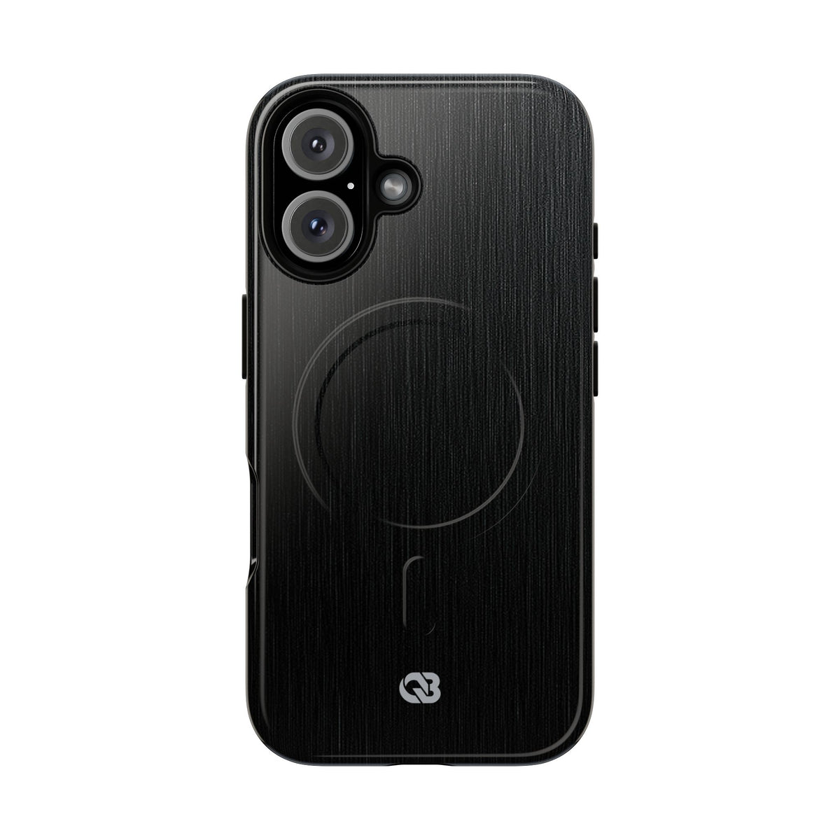 Obsidian Brushed Steel · Tough 2.0 Magnetic Phone Case for iPhone · Black