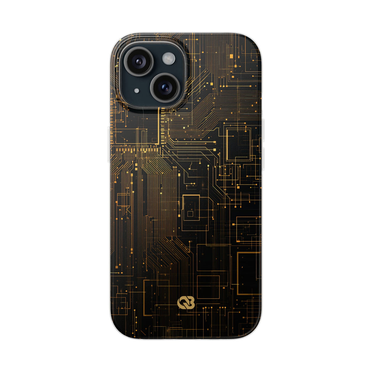 Gold Lite Phone Case for iPhone - Amber Core Mainframe
