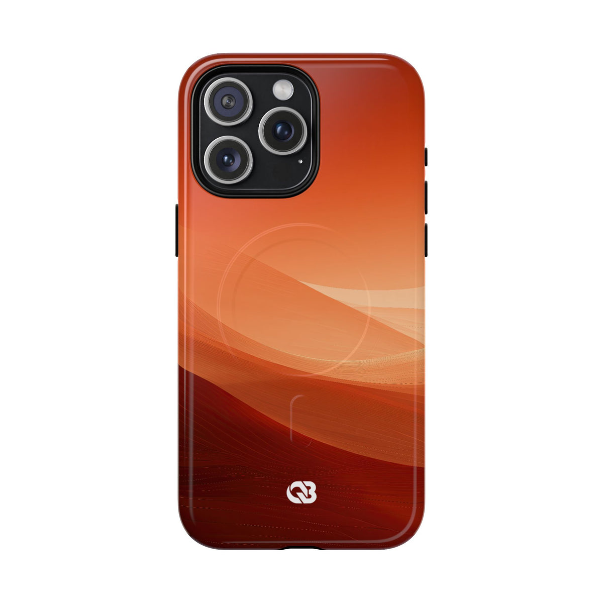 Terracotta Dune Ridges · Tough 2.0 Magnetic Phone Case for iPhone · Orange