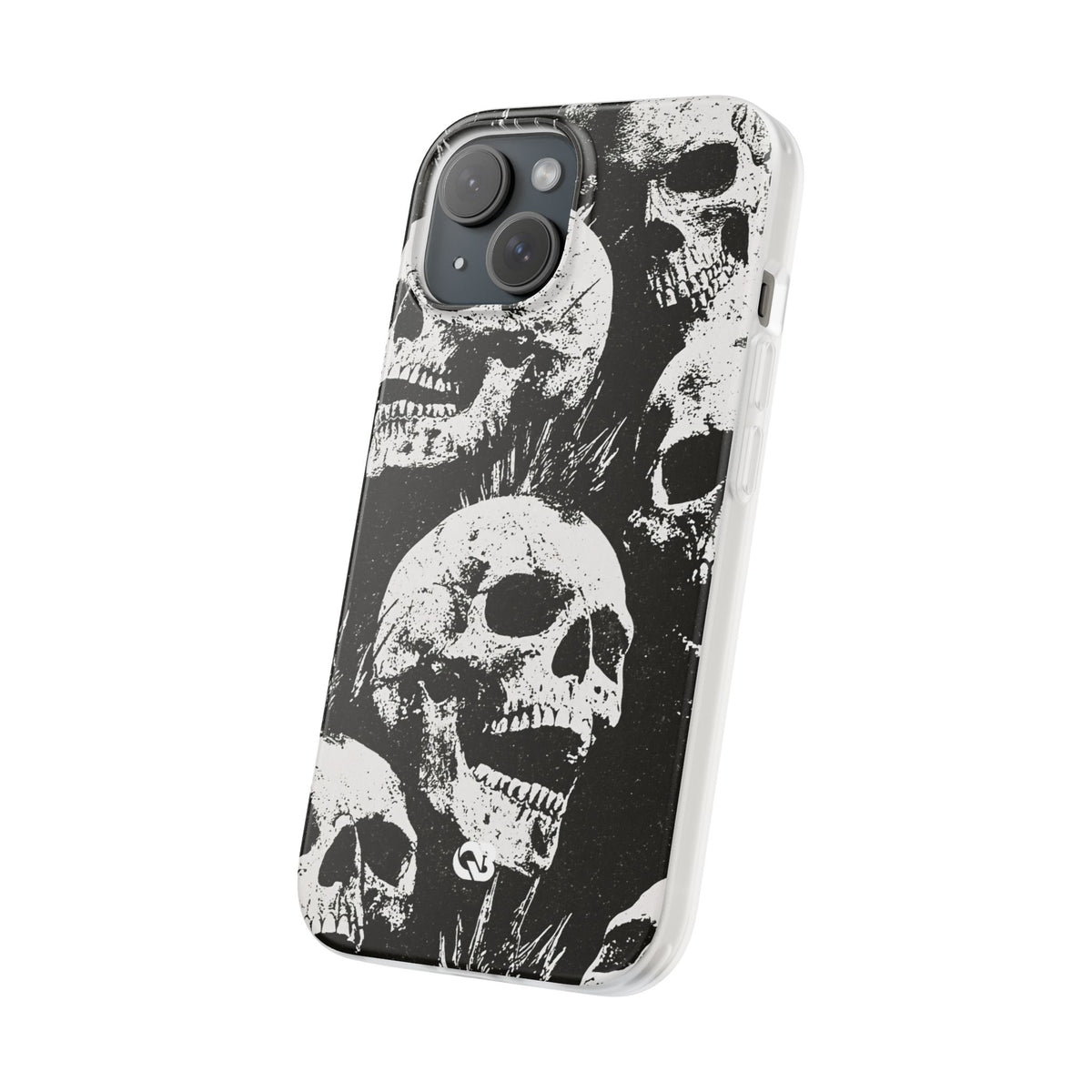 Punk Skull Riot · Lite Phone Case for iPhone · Black