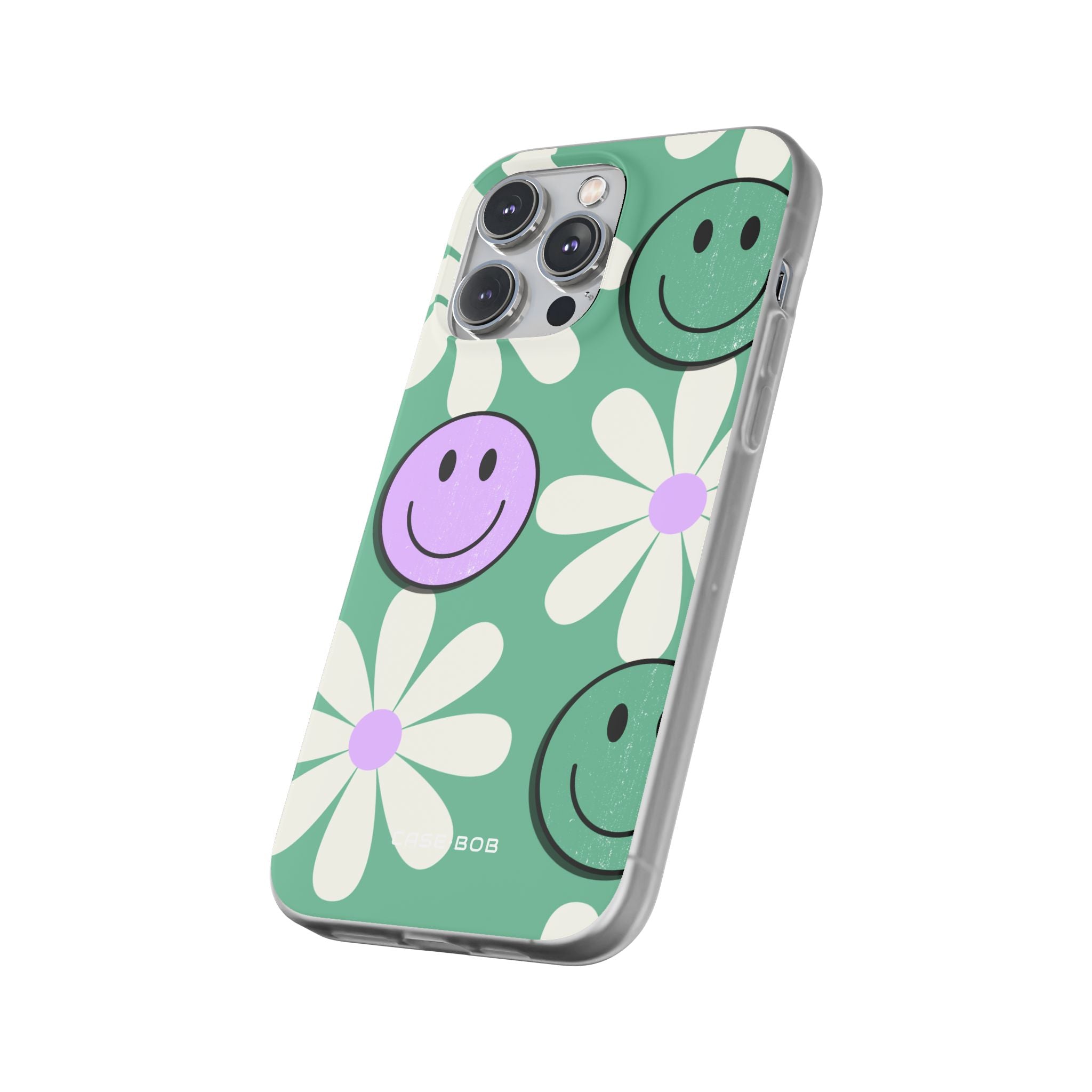 Smiley Daisy Glow iPhone 14 Pro Max Case - Soft