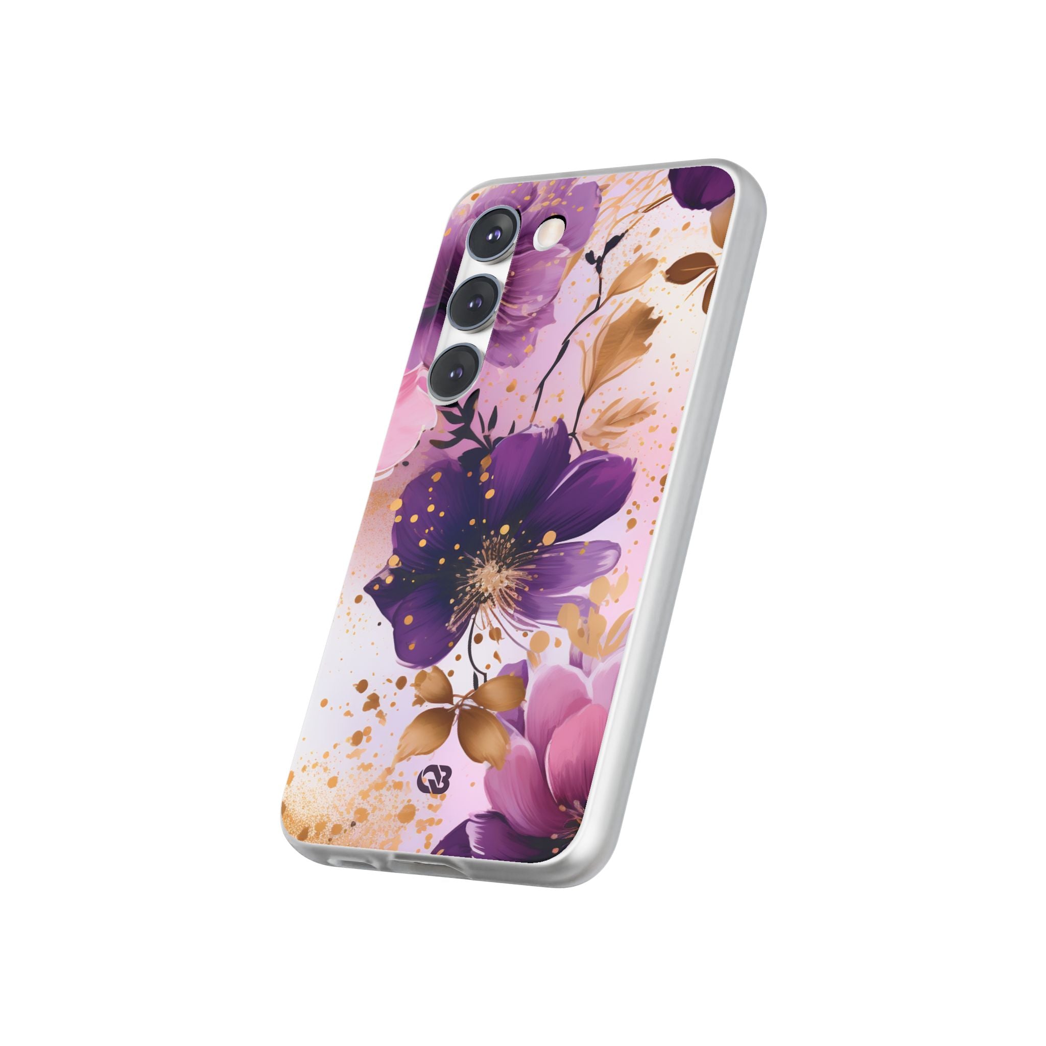 Gilded Violet Bloom · Soft Phone Case for Samsung
