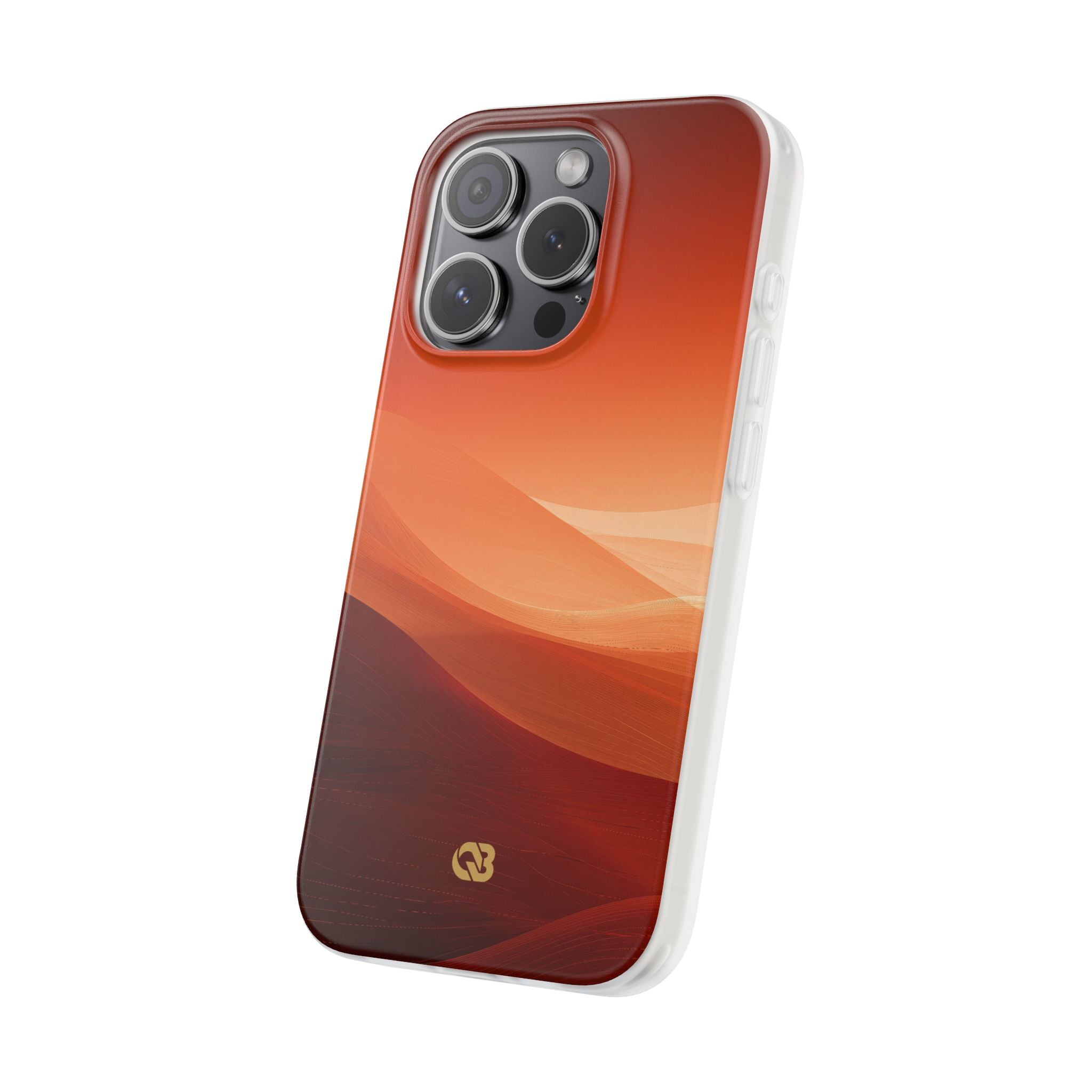 Orange Lite Phone Case for iPhone - Crimson Dune Gradient