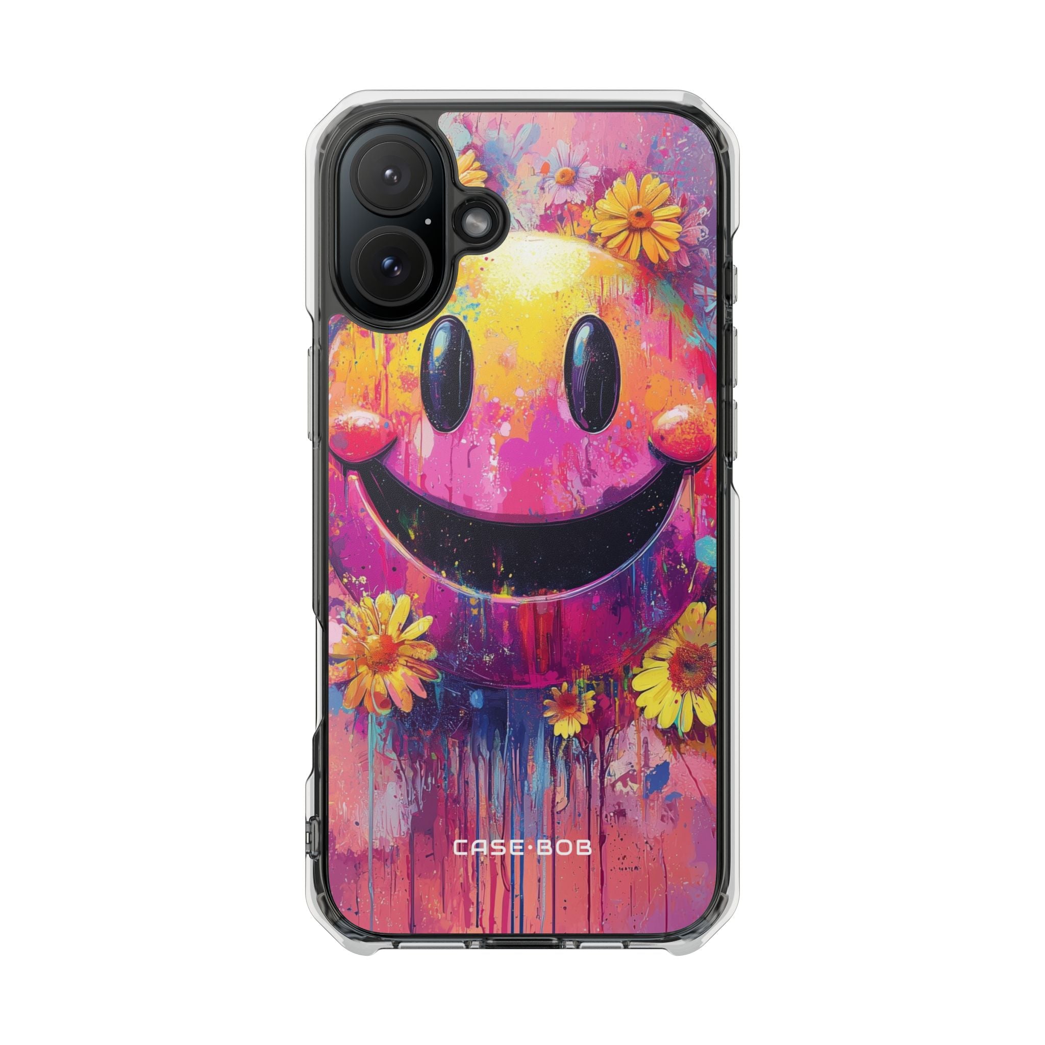 Smiley Bloom iPhone 16 Plus Case - Impact