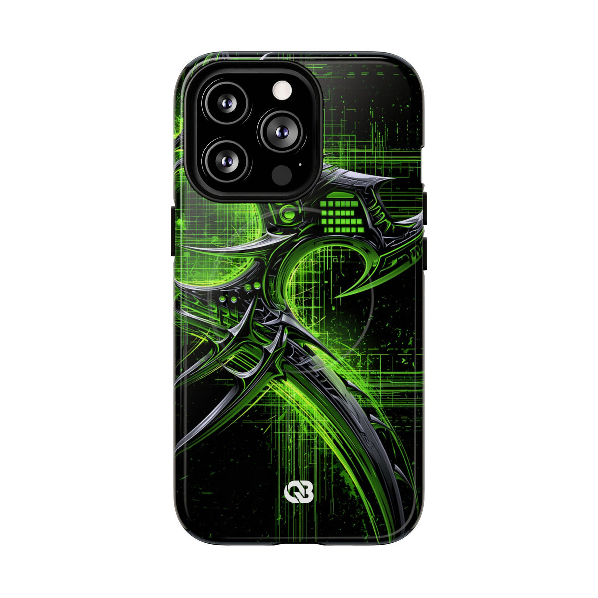 Cyber Sigil Grid · Tough 2.0 Magnetic Phone Case for iPhone · Green