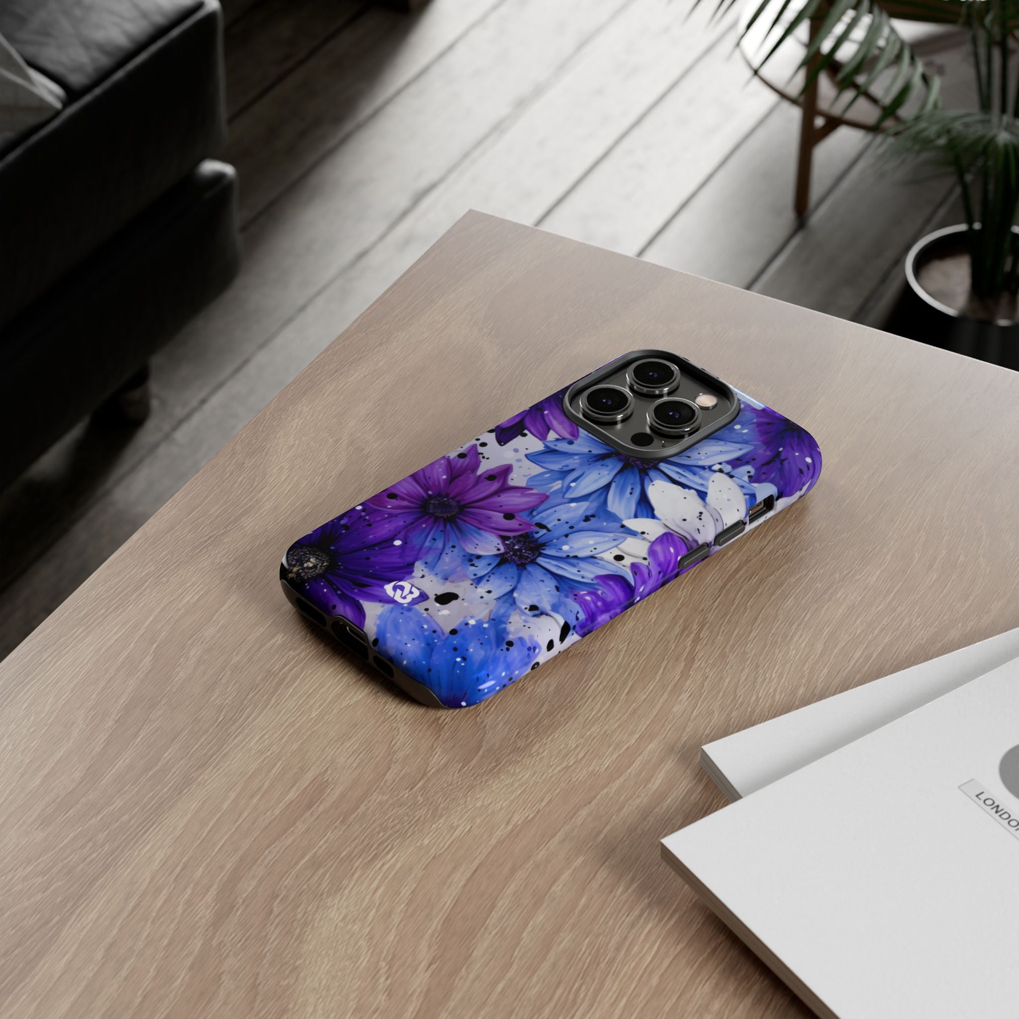 Ink Splatter Blooms · Tough Coque de téléphone pour iPhone