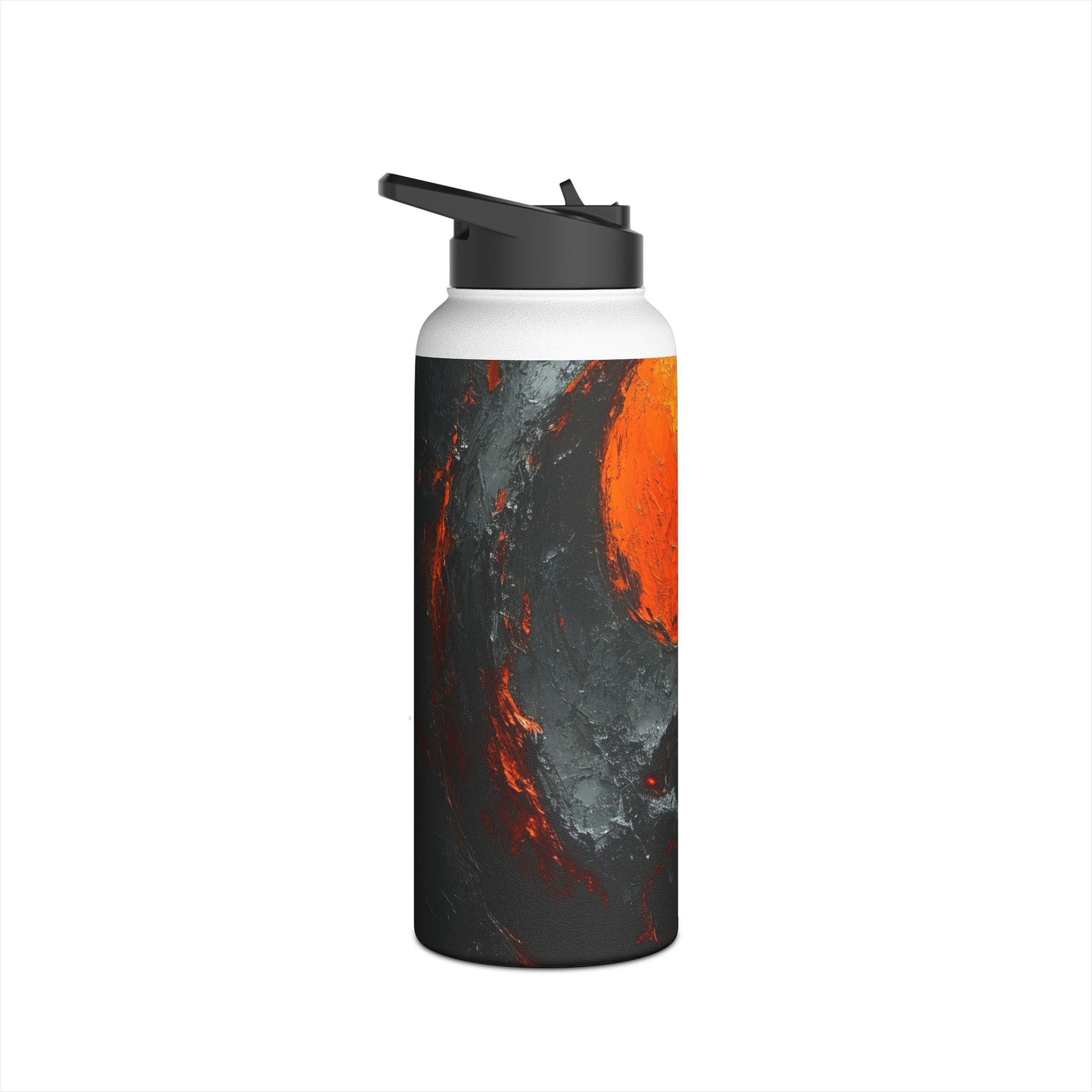 Fiery Yin Yang - Stainless Steel Water Bottle