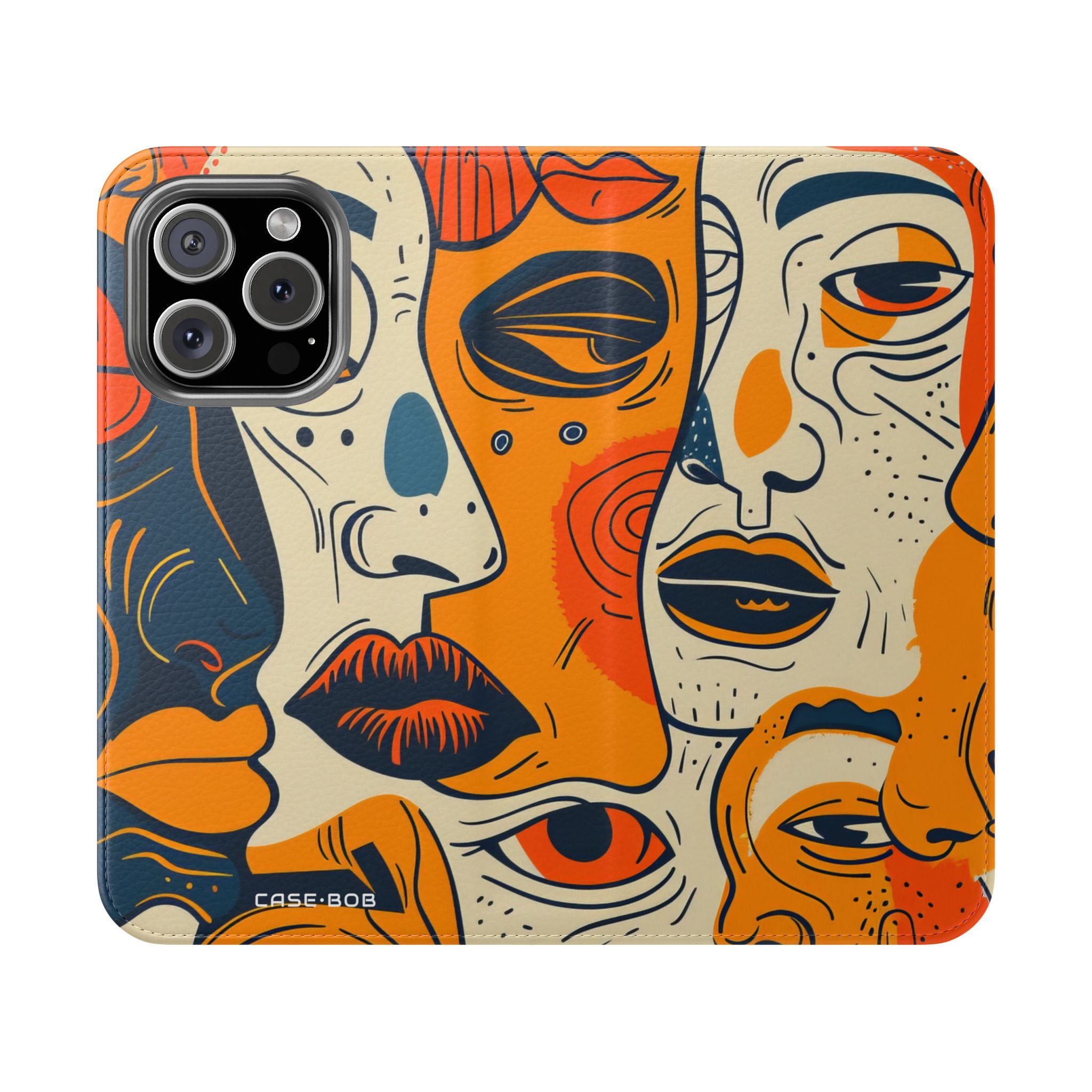 Overlapping Faces - iPhone 16 Pro Case - Wallet