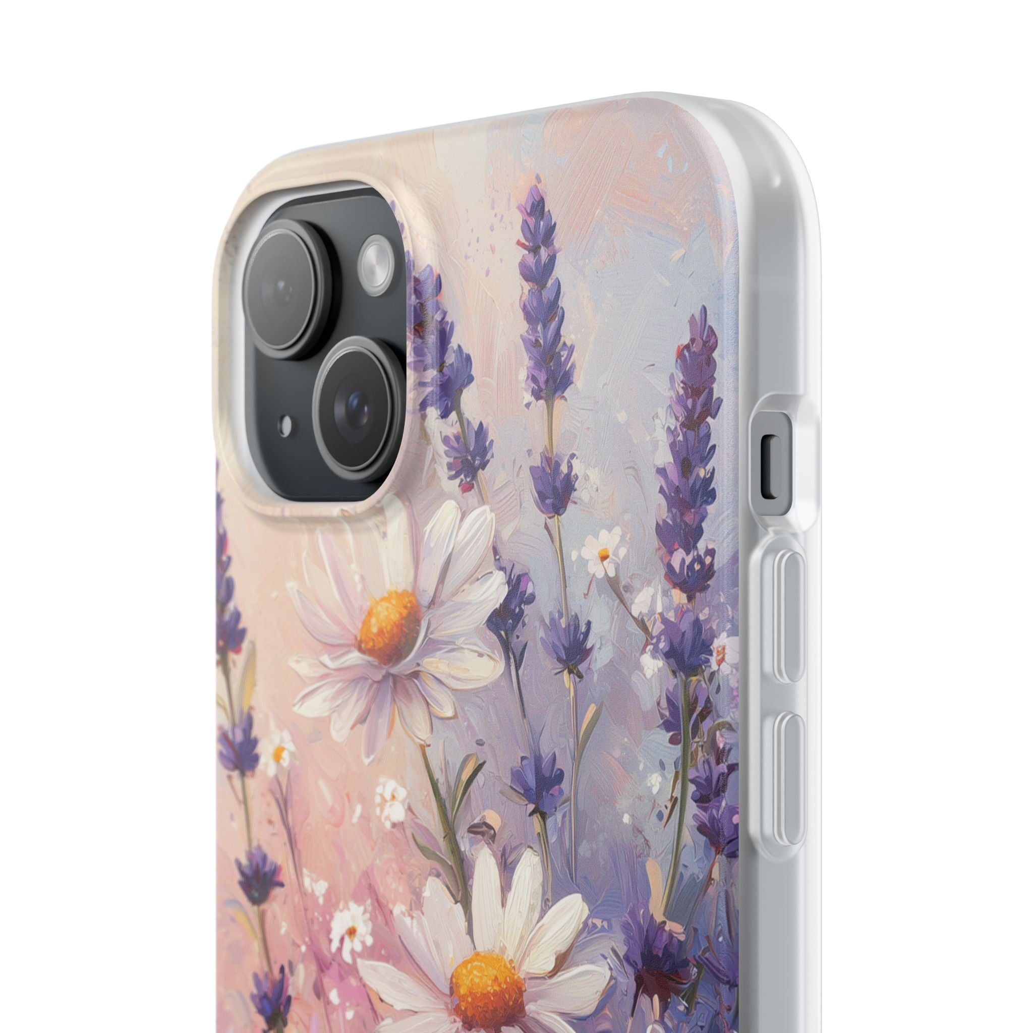 Daisy Lavender Bloom iPhone 15 Plus Case - Soft