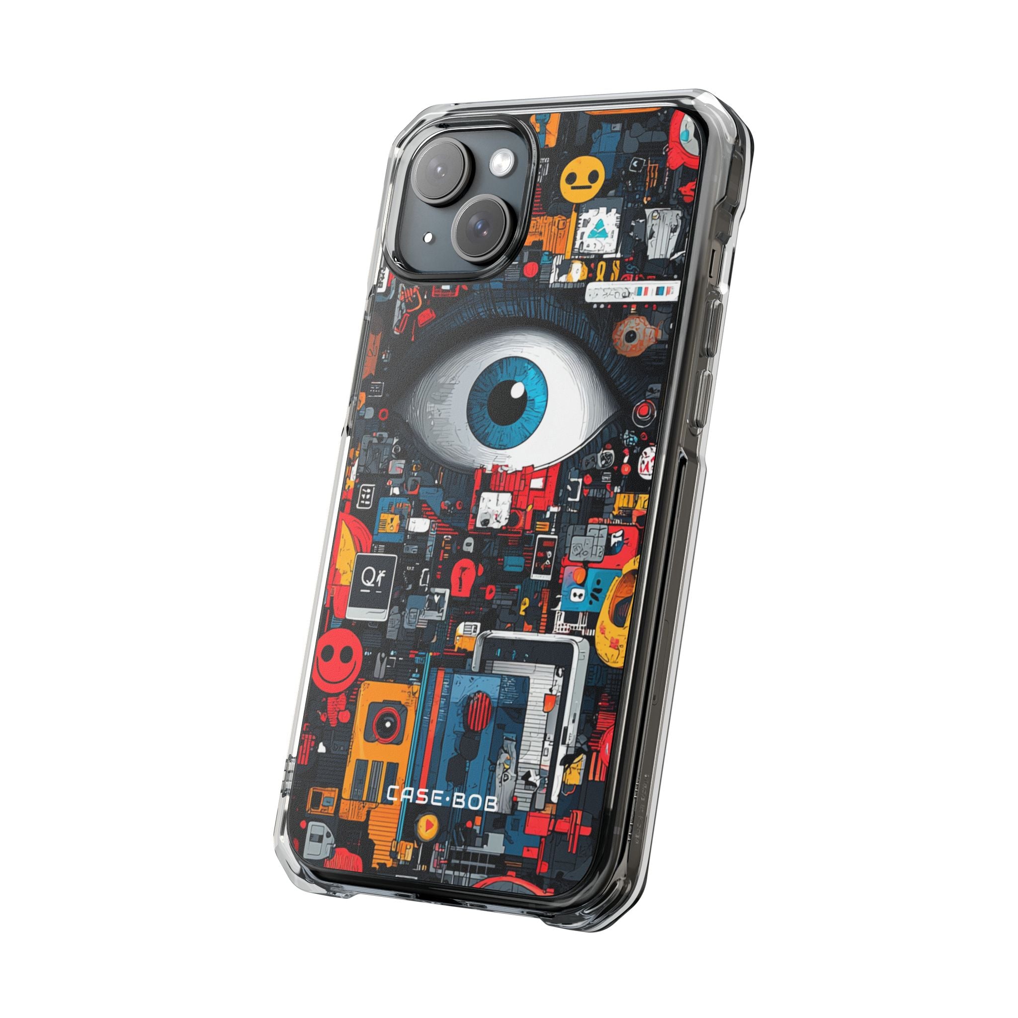 Digital Eye Blue iPhone 15 Plus Case - Impact
