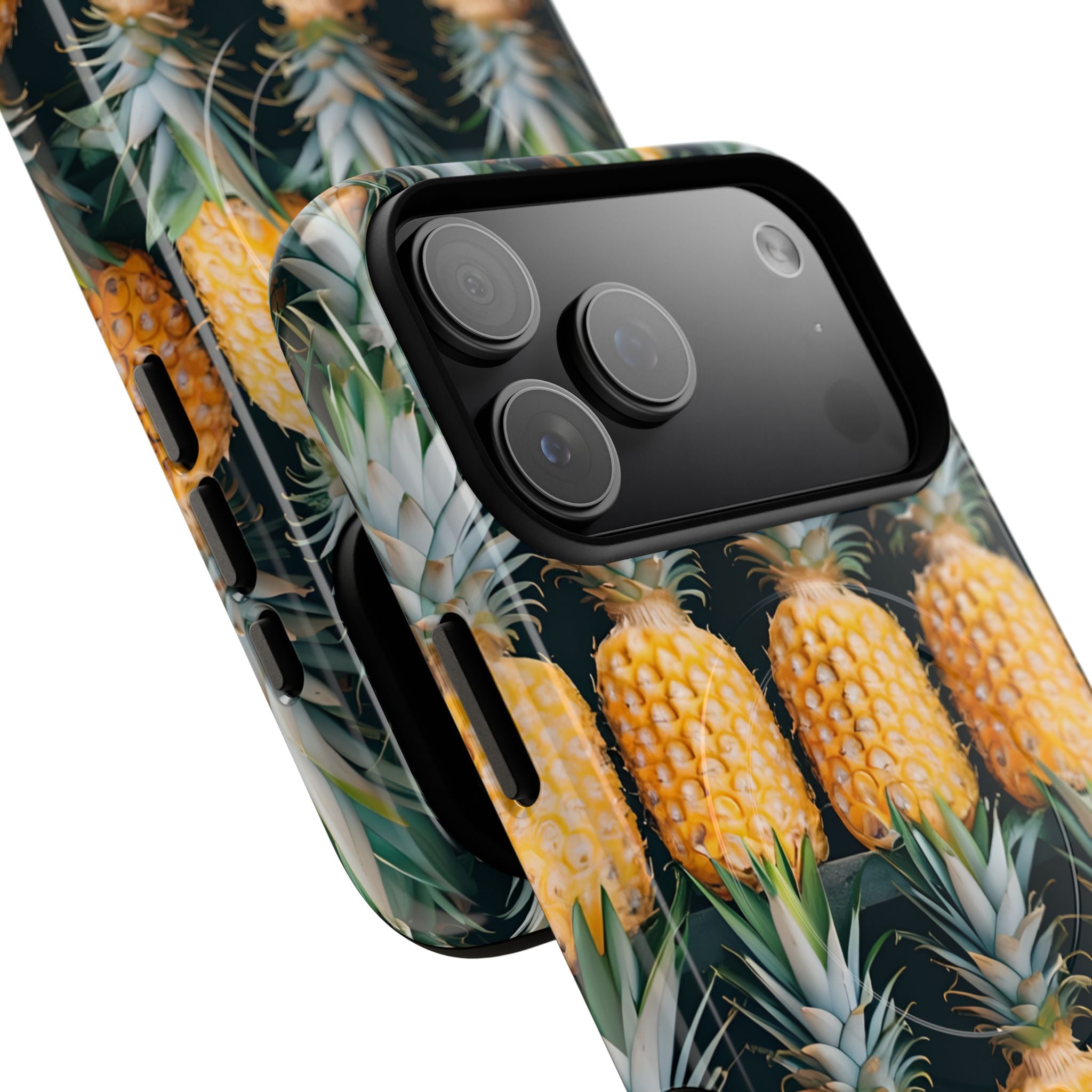 Lignes d'ananas dorés