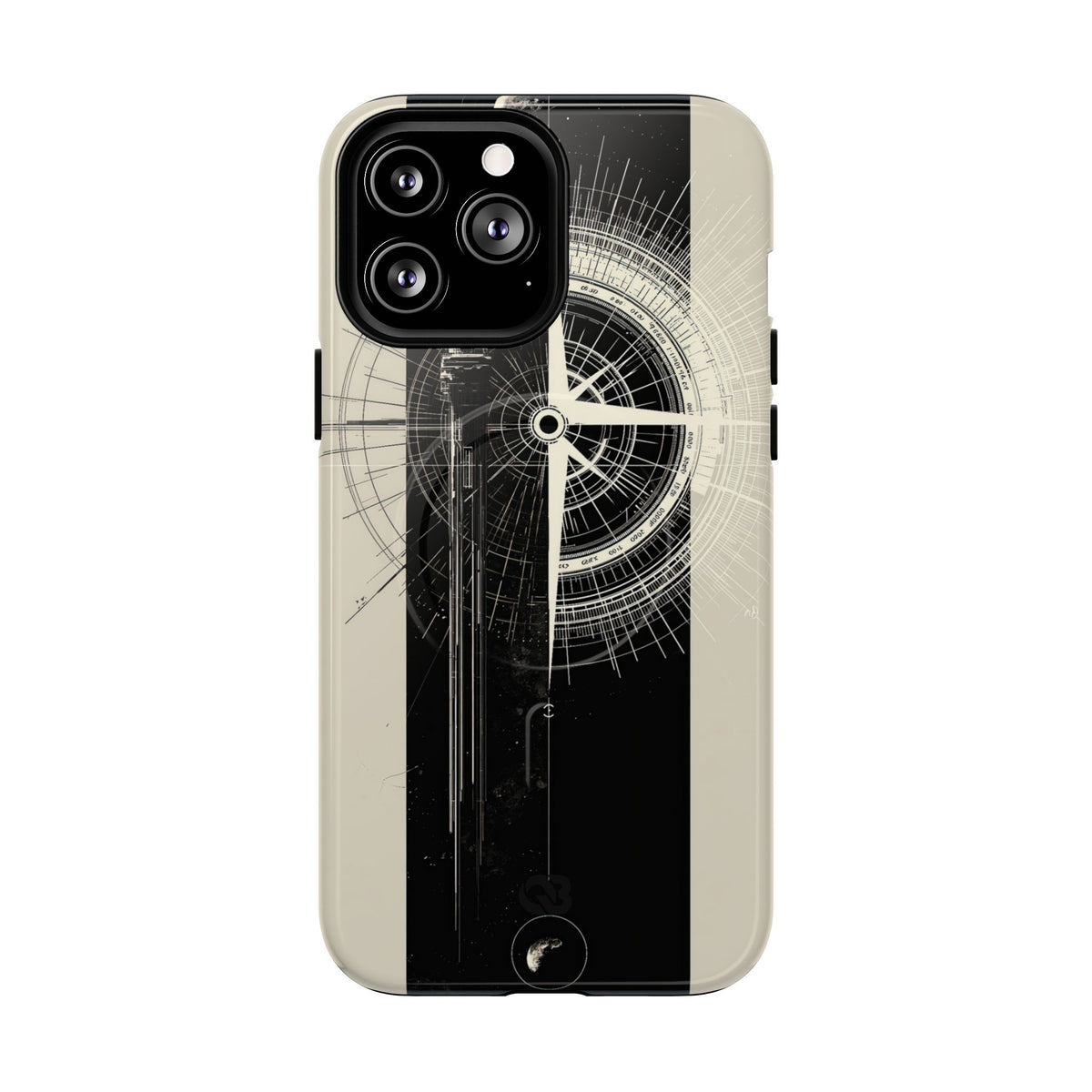 Orbital Meridian · Tough 2.0 Magnetic Phone Case for iPhone · Beige