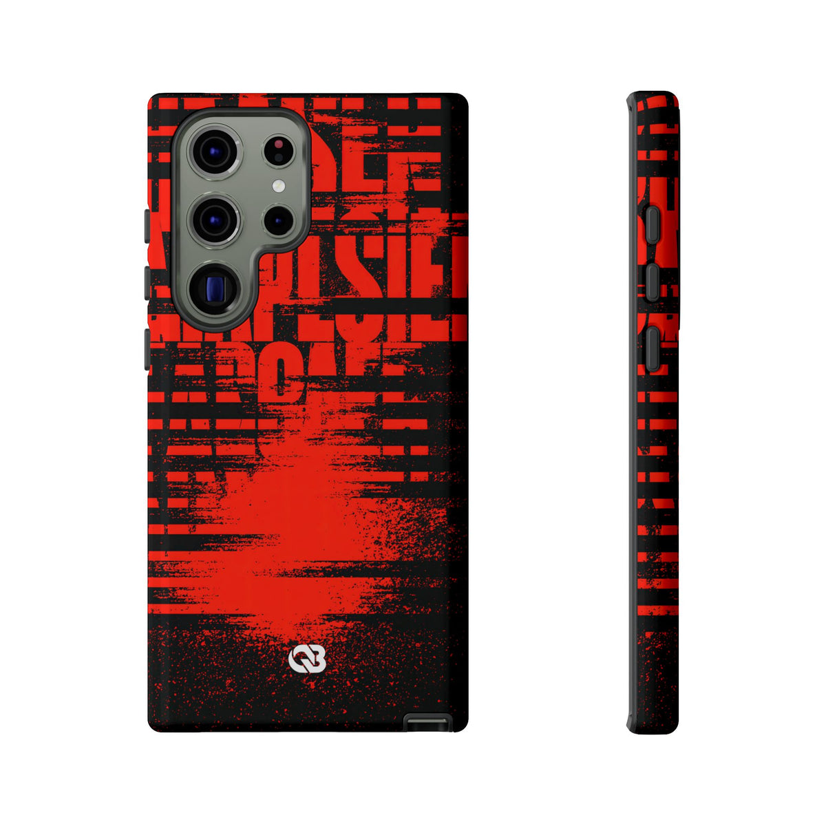 Crimson Redaction · Tough Phone Case for Samsung · Black