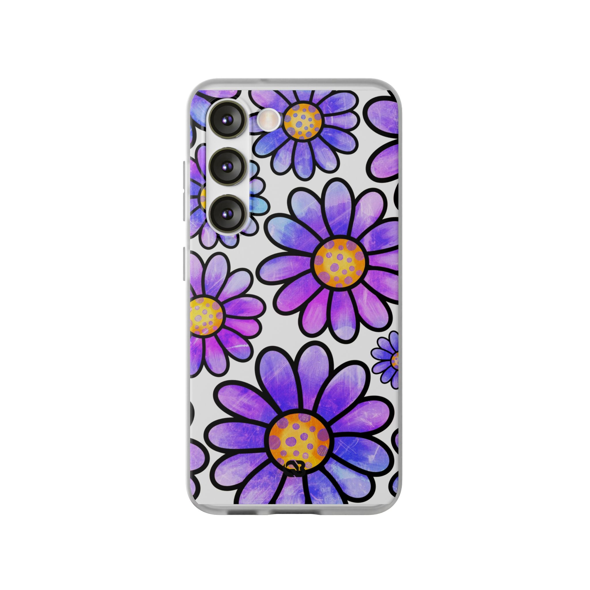 Violet Grunge Bloom · Soft Handyhülle für Samsung