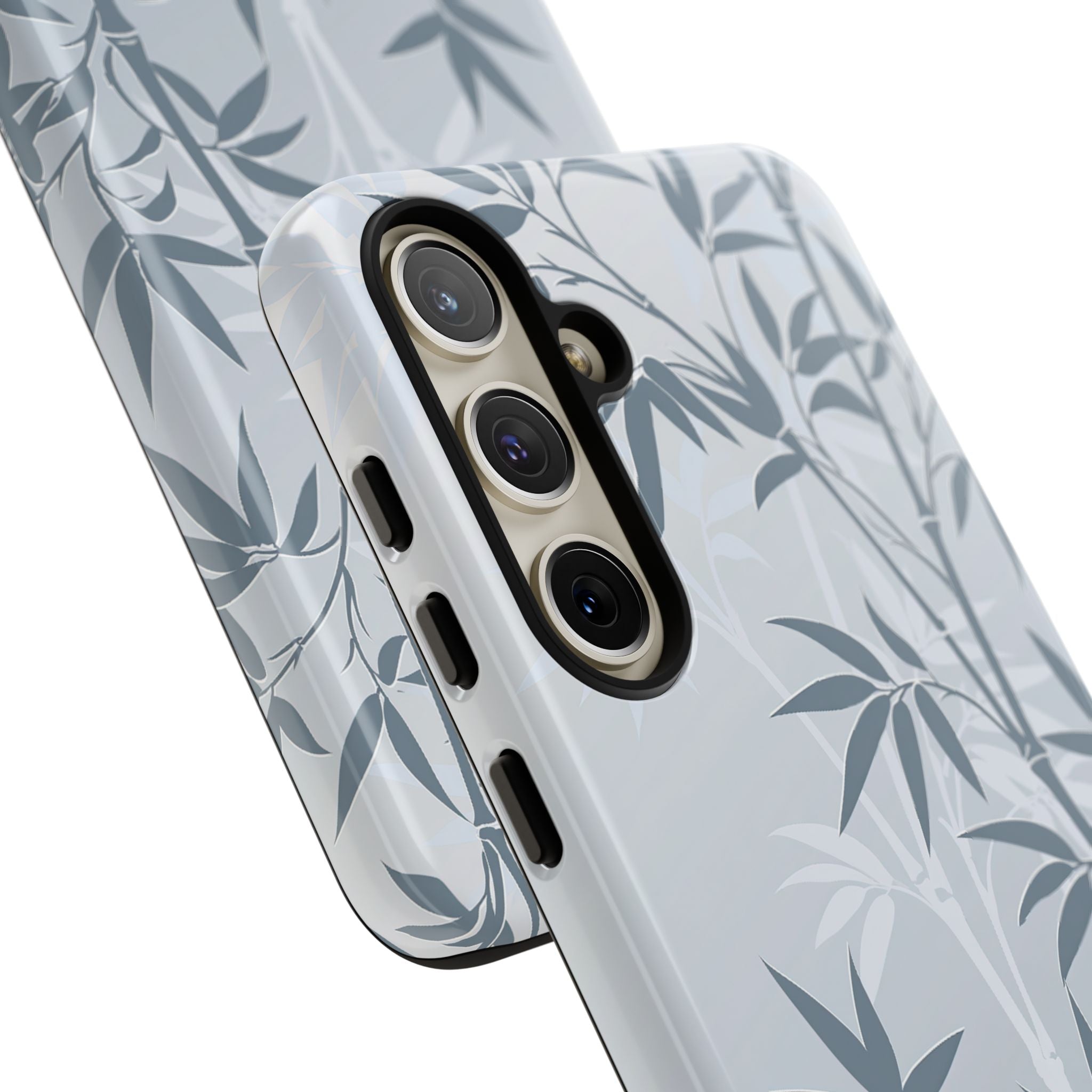 Blue Tough Phone Case for Samsung - Slate Bamboo Shadow