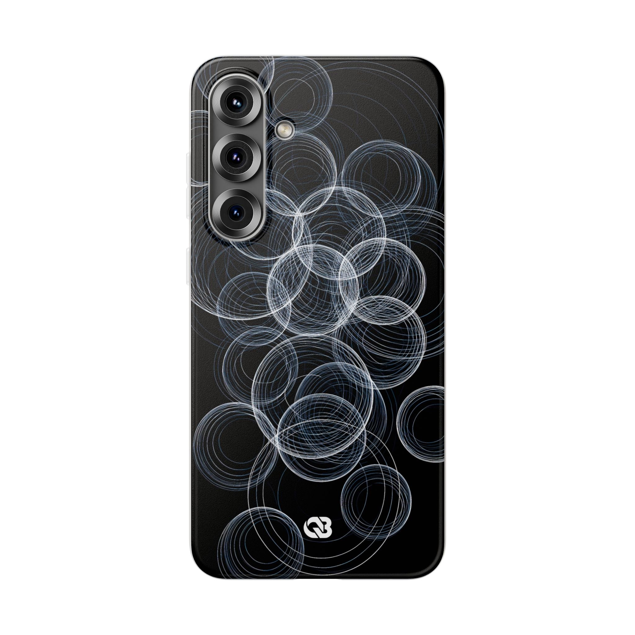 Black Lite Phone Case for Samsung - Frosted Ring Matrix
