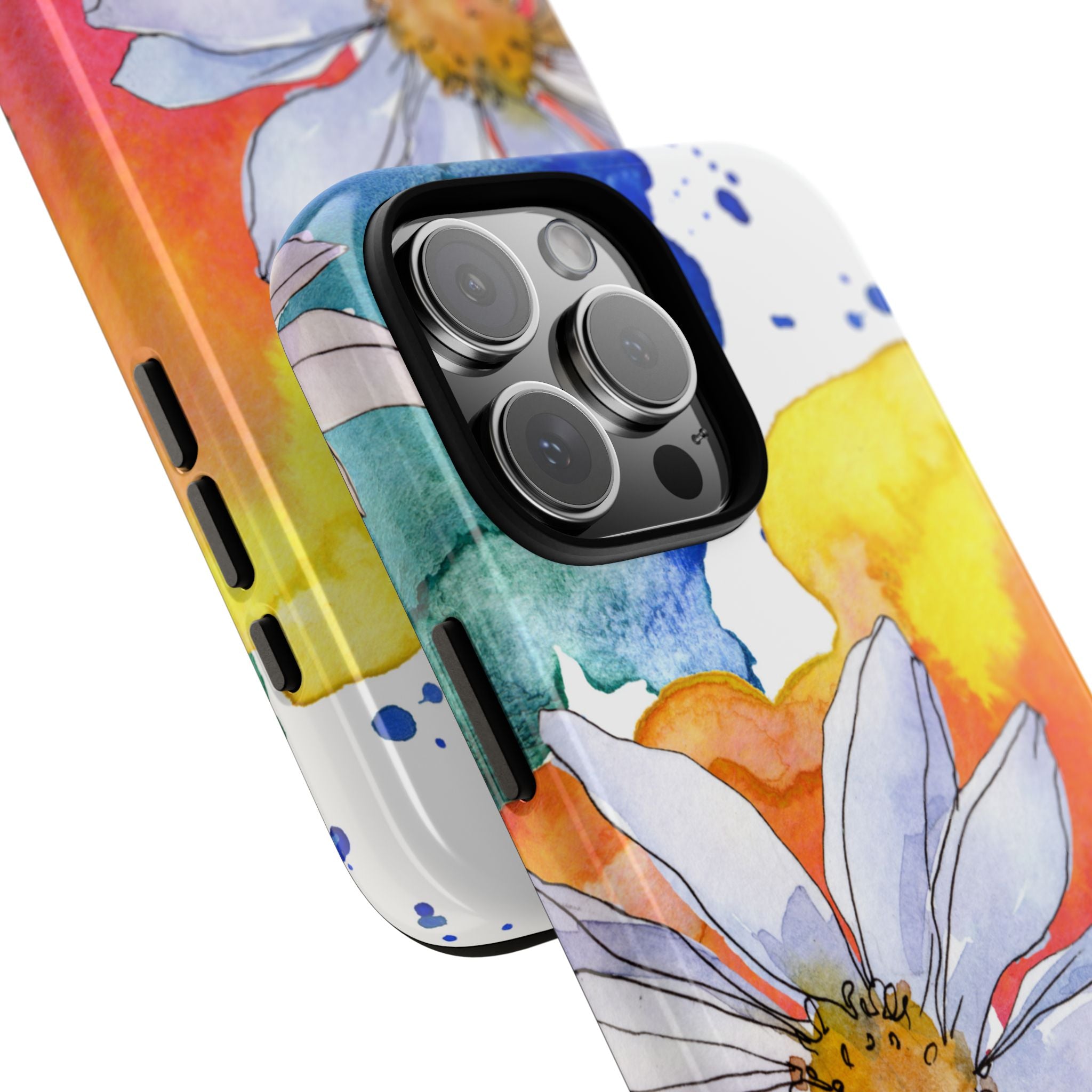 Vivid Bloom Splatter · Tough Handyhülle für iPhone