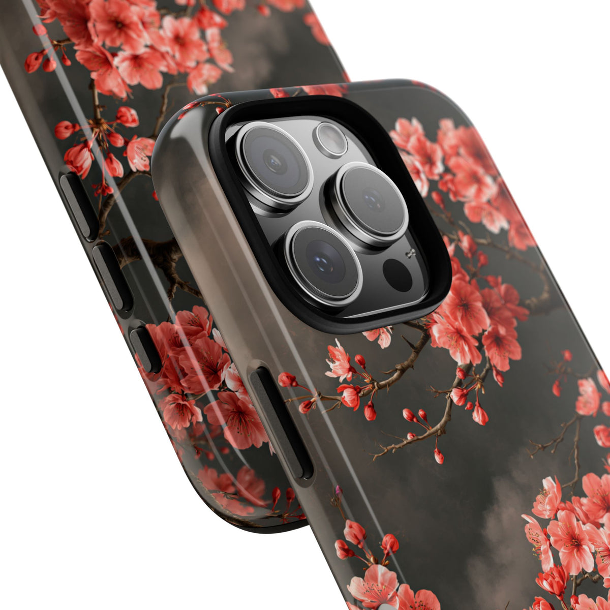 Dark Sakura Nocturne · Tough Phone Case for iPhone · Black