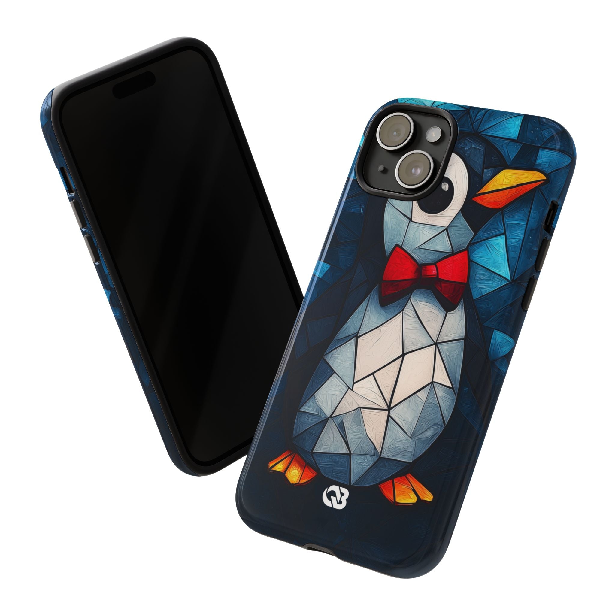 Mosaic Bowtie Penguin · Tough Phone Case for iPhone