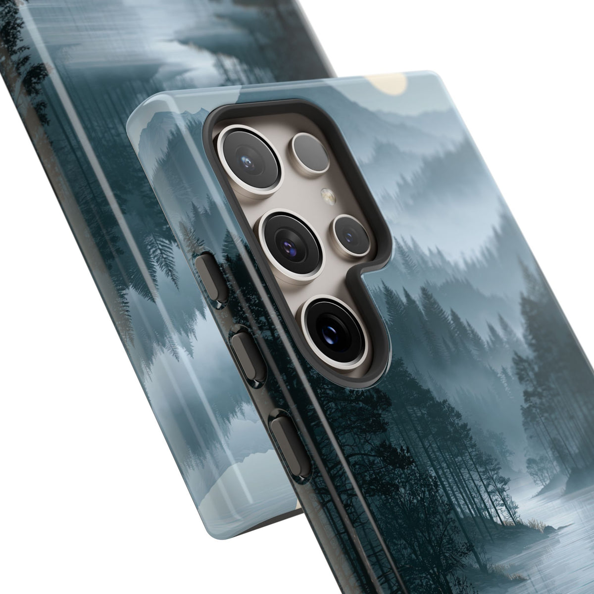 Silent Nordic Fjord · Tough Phone Case for Samsung · Blue