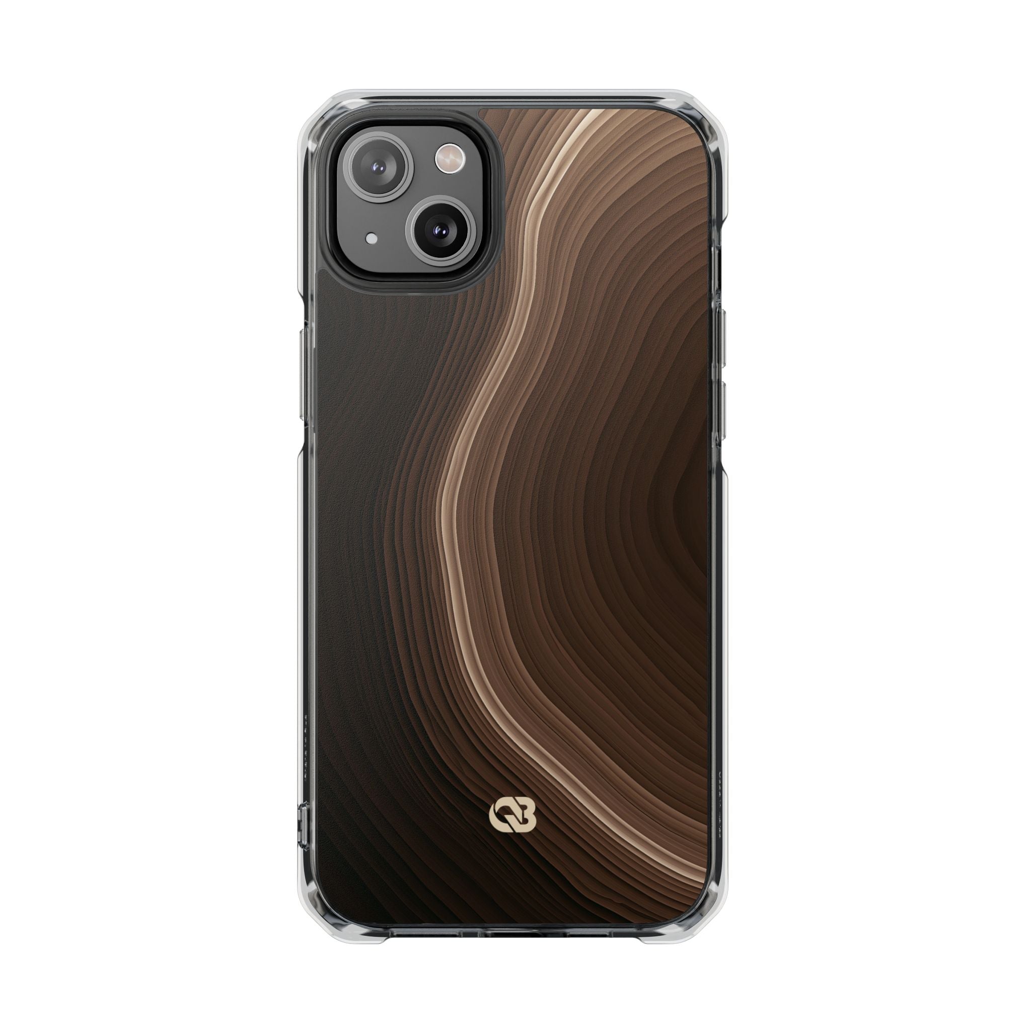 Brown Impact MagSafe Phone Case for iPhone - Bronzed Canyon Relief