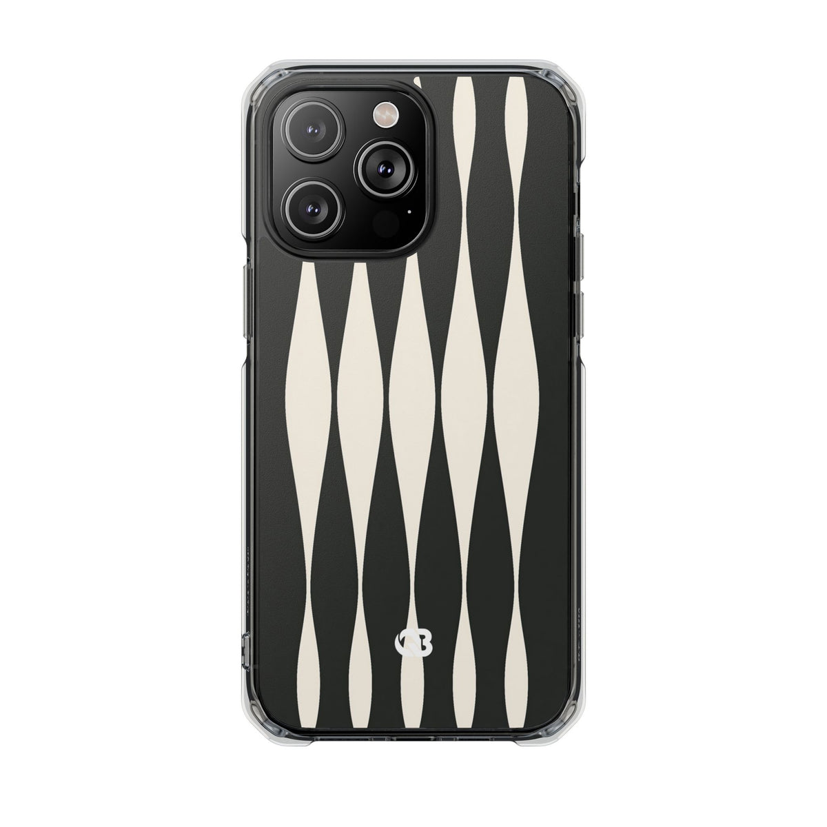 Orbital Resonance · Clear Impact Magnetic Phone Case for iPhone · Black