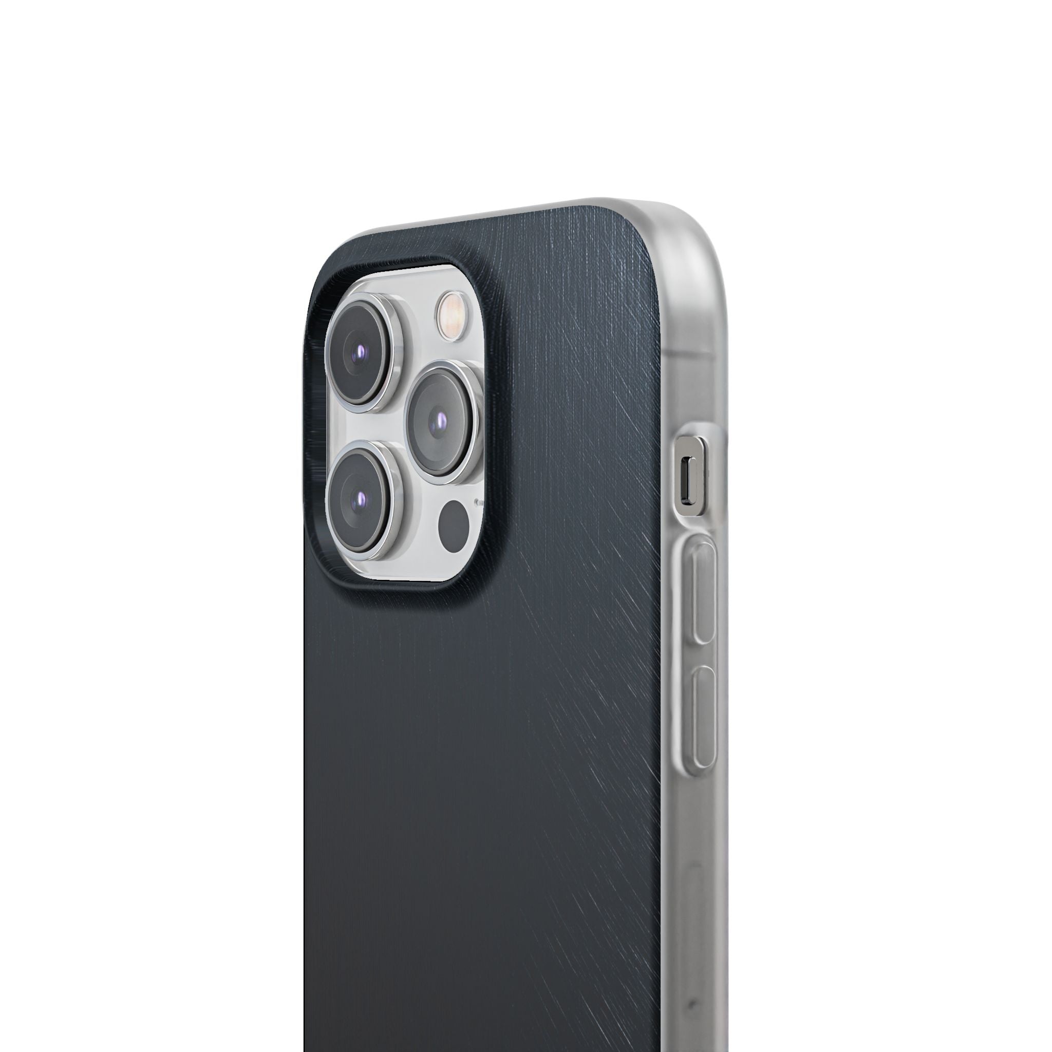Black Lite Phone Case for iPhone - Midnight Brushed Grain