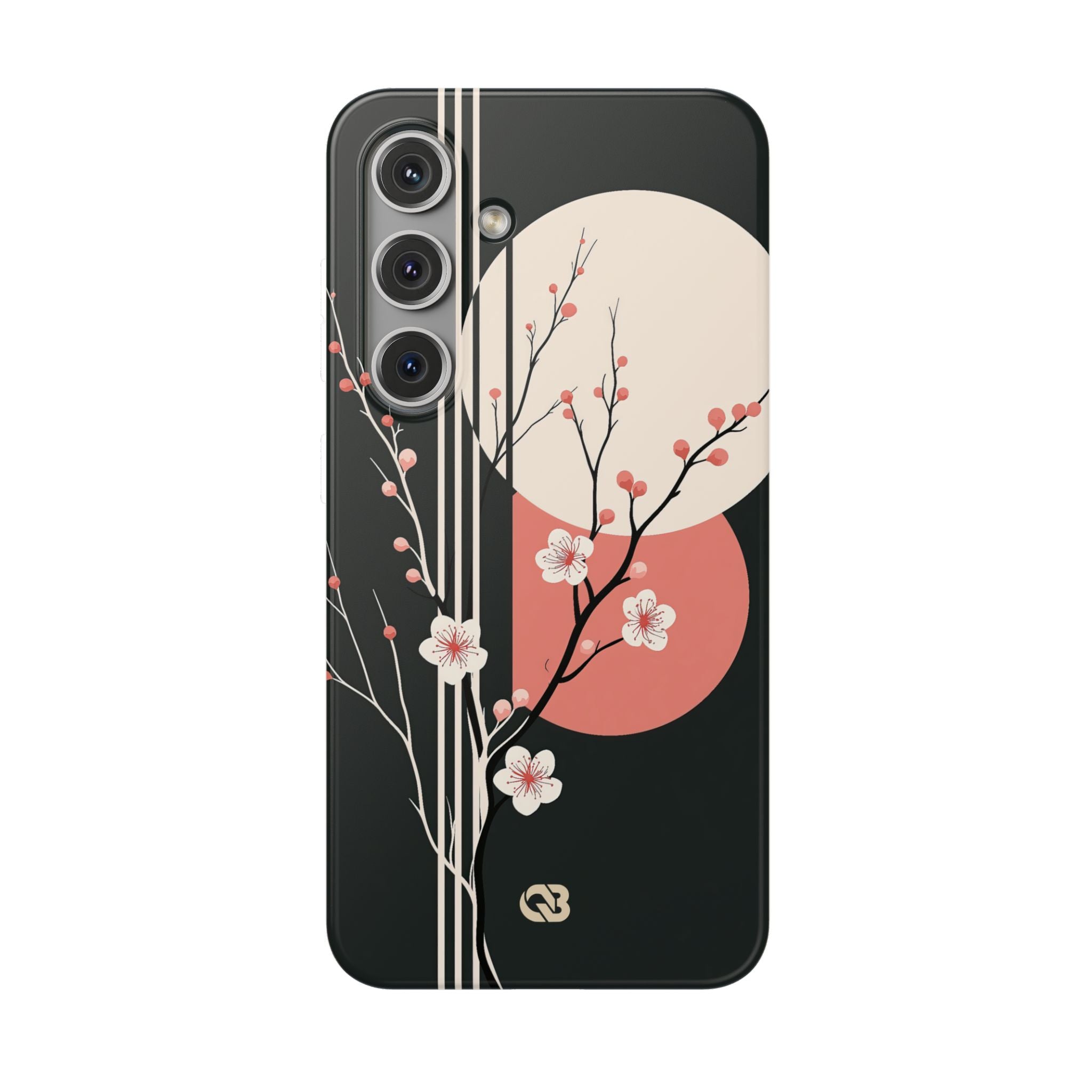 Black Lite Phone Case for Samsung - Kyoto Midnight Blossom