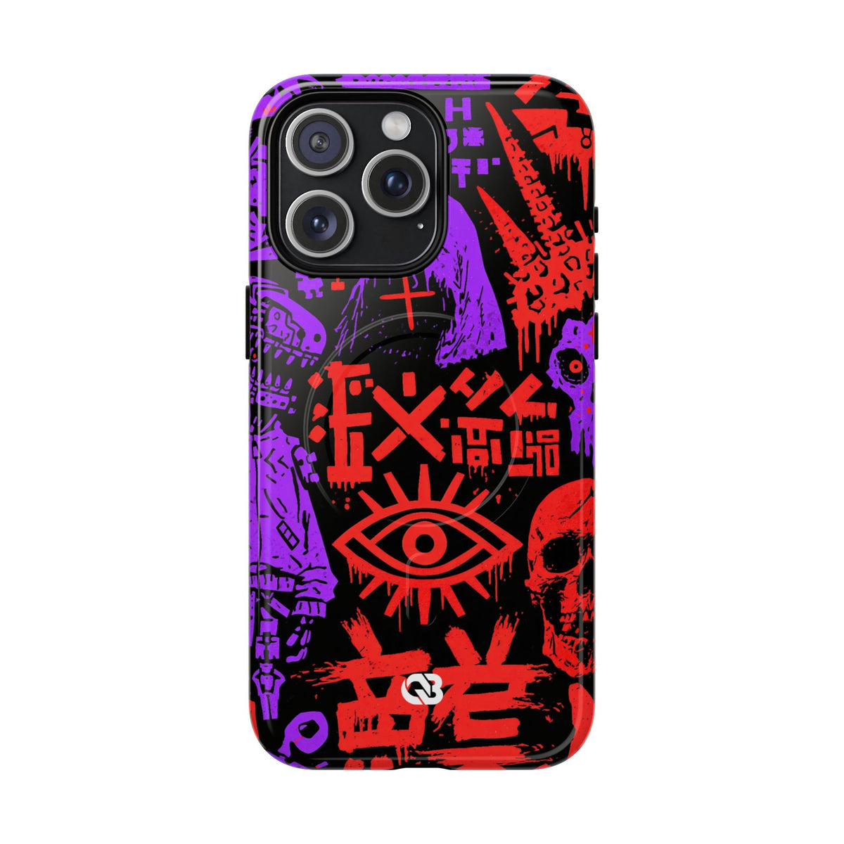 Underground Cyber Glyphs · Tough 2.0 Magnetic Phone Case for iPhone · Black
