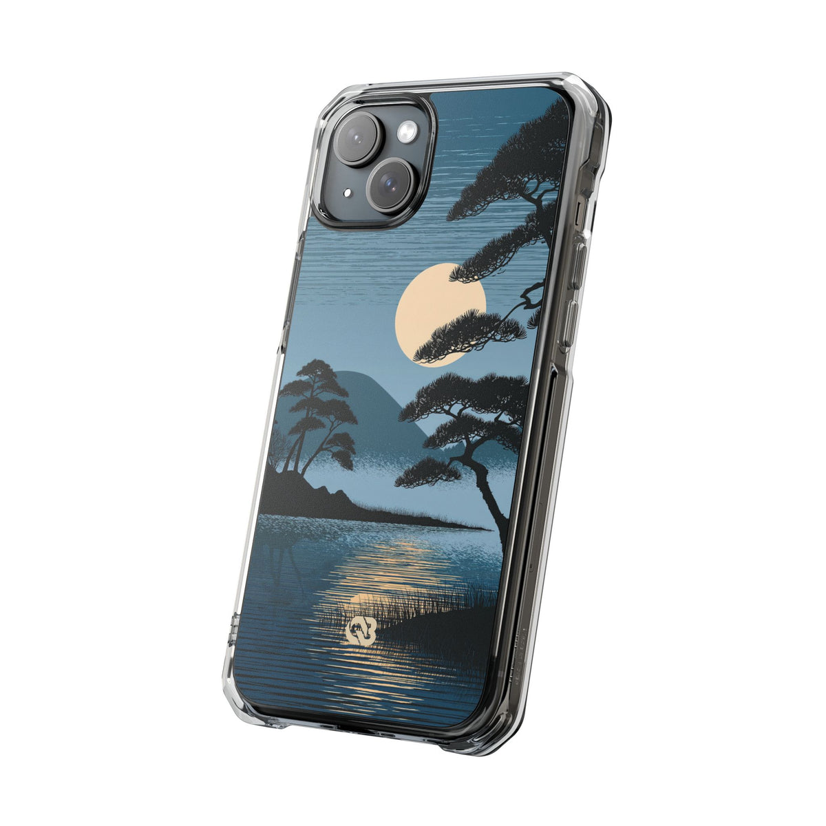 Blue Impact MagSafe Phone Case for iPhone - Midnight Kyoto Pine