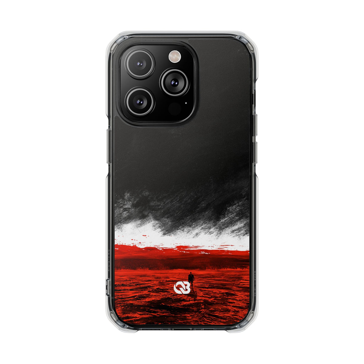 Crimson Horizon · Impact Magnetic Phone Case for iPhone · Black