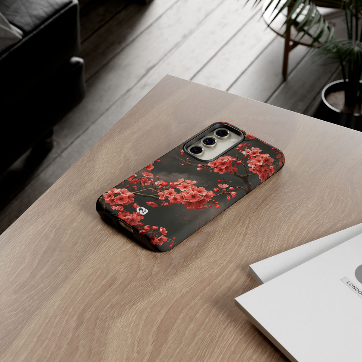 Dark Sakura Nocturne · Tough Phone Case for Samsung · Black