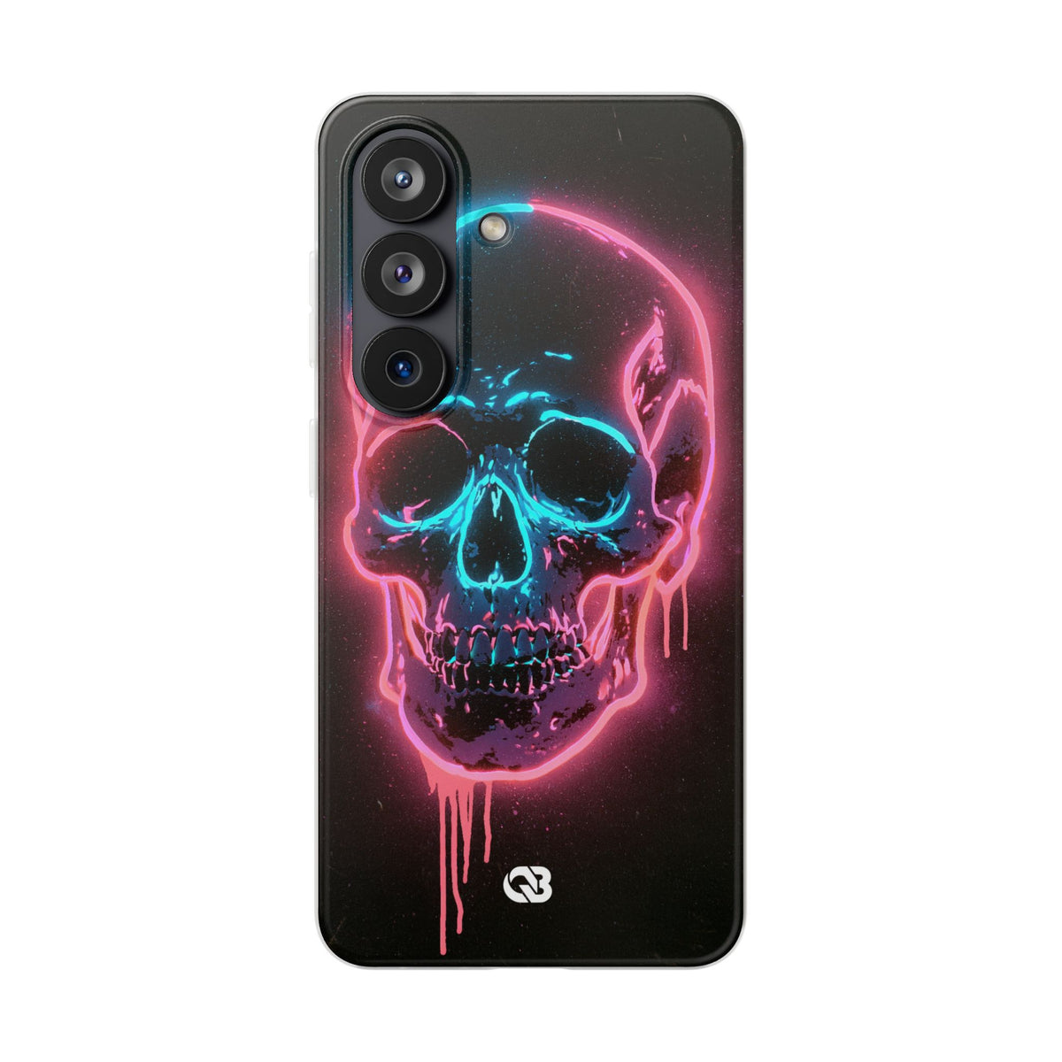 Neon Drip Skull · Lite Phone Case for Samsung · Black