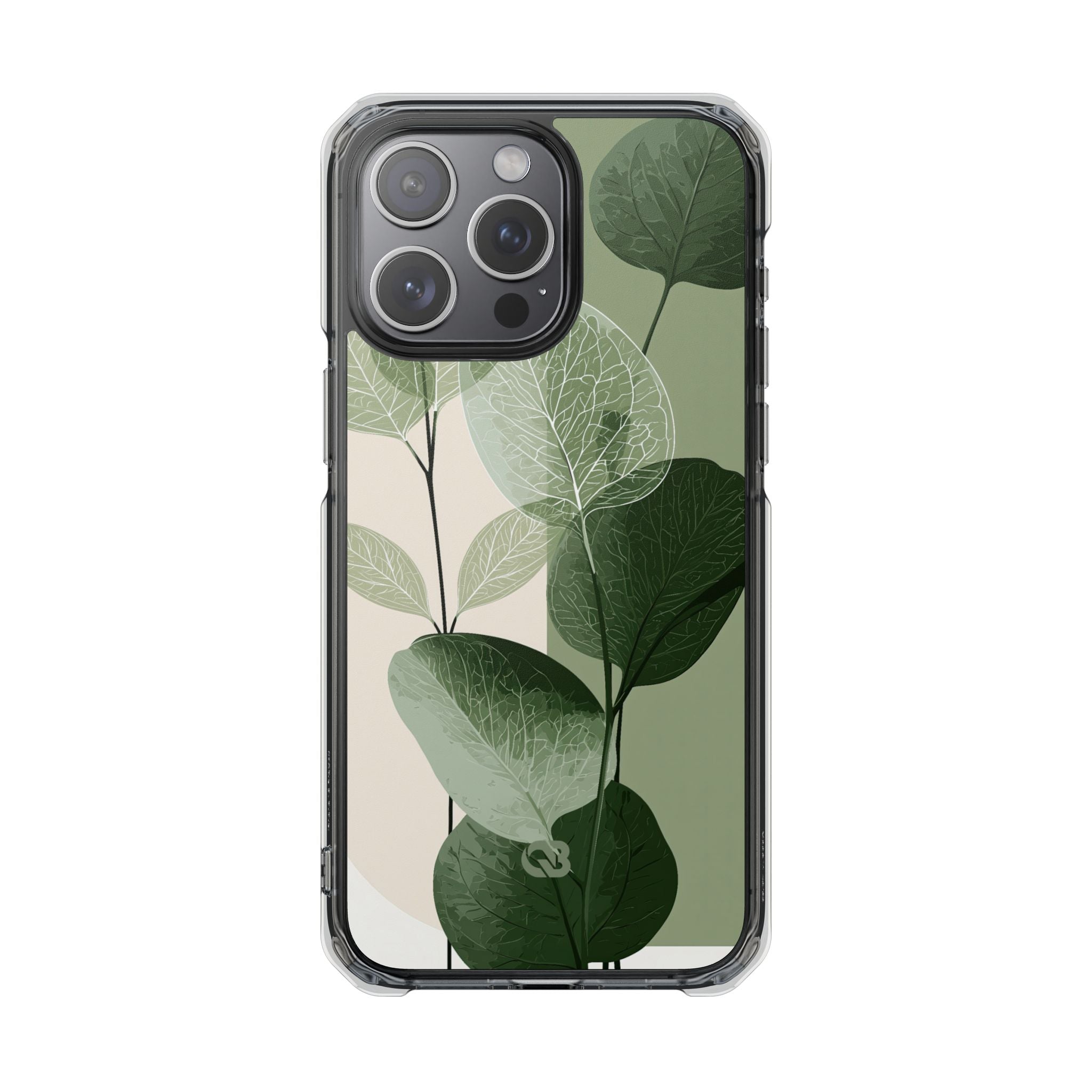Green Impact MagSafe Phone Case for iPhone - Sage Leaf Skeletals