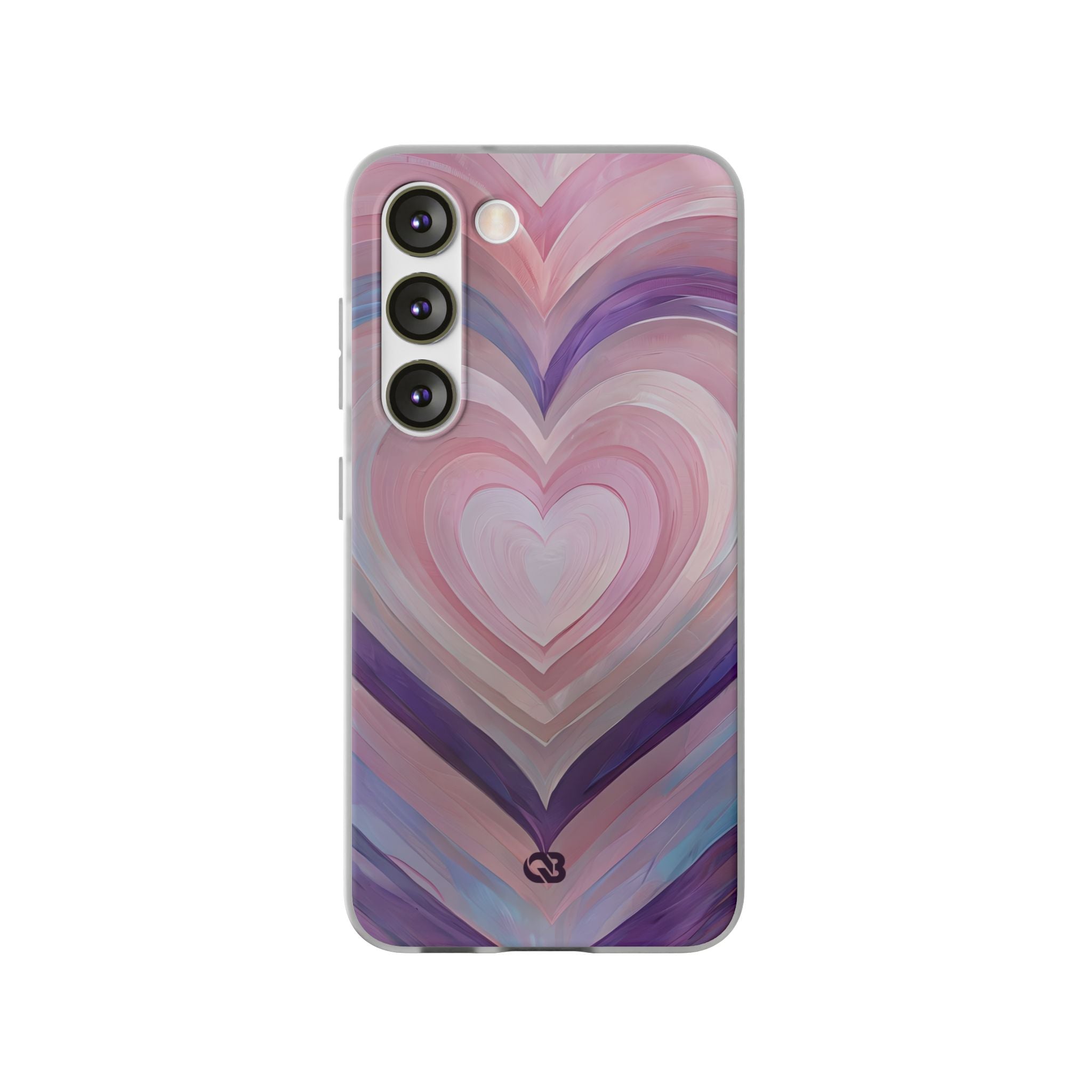 Lavender Pulse Hearts · Soft Phone Case for Samsung