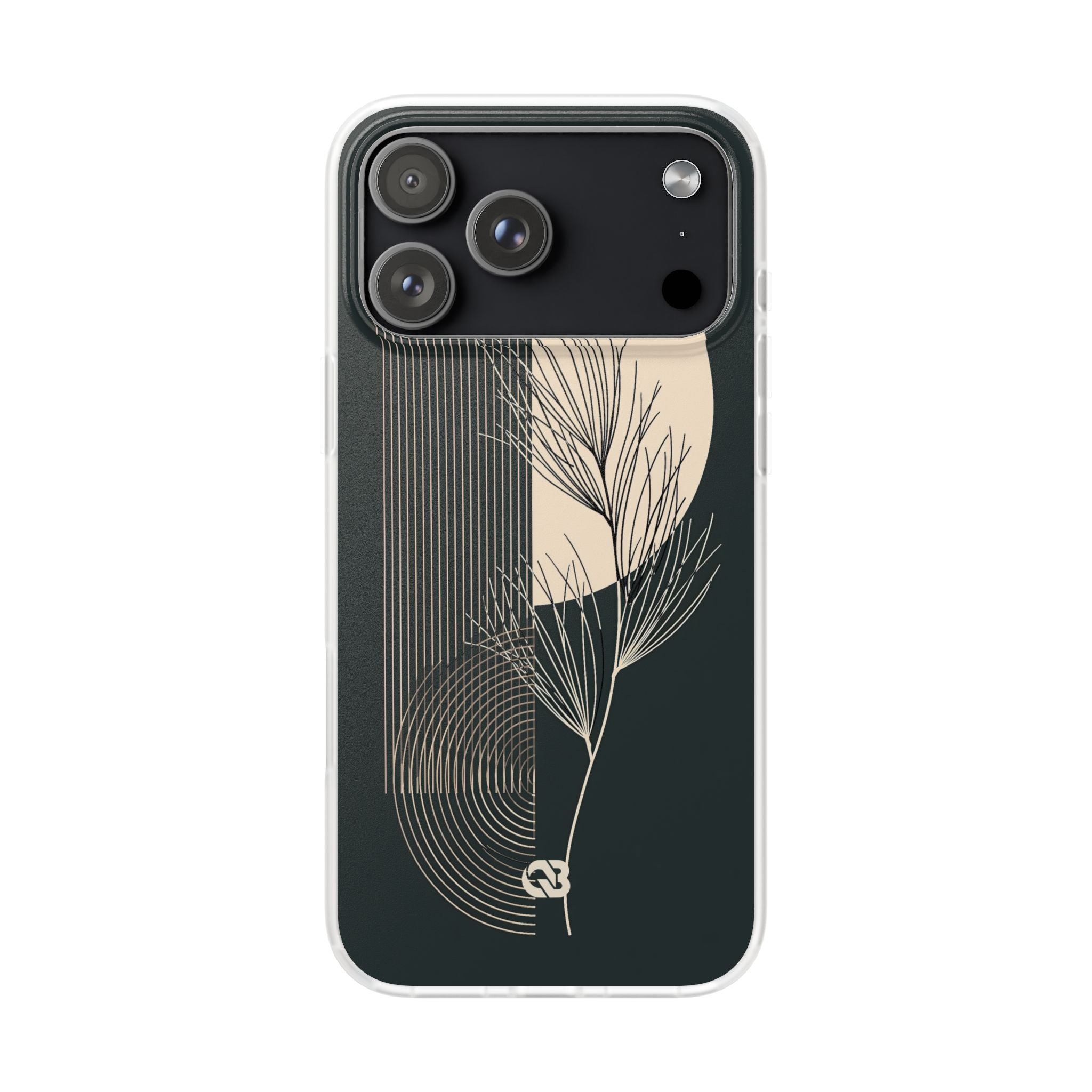 Black Lite Phone Case for iPhone - Obsidian Sand Willow