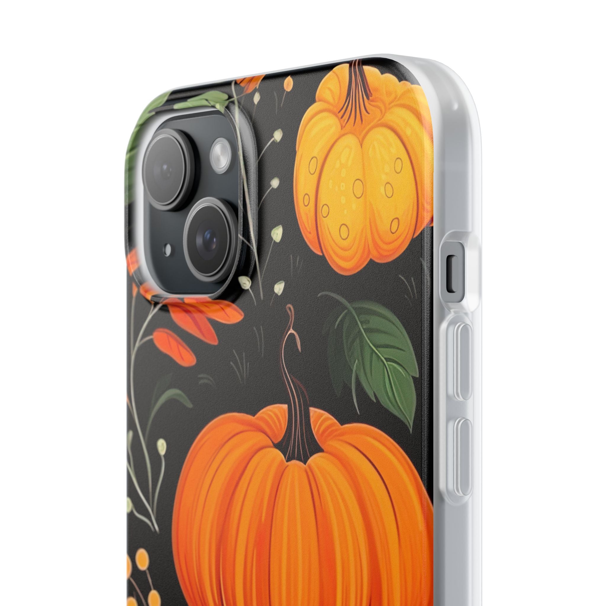 Pumpkin Glow iPhone 15 Plus Case - Soft