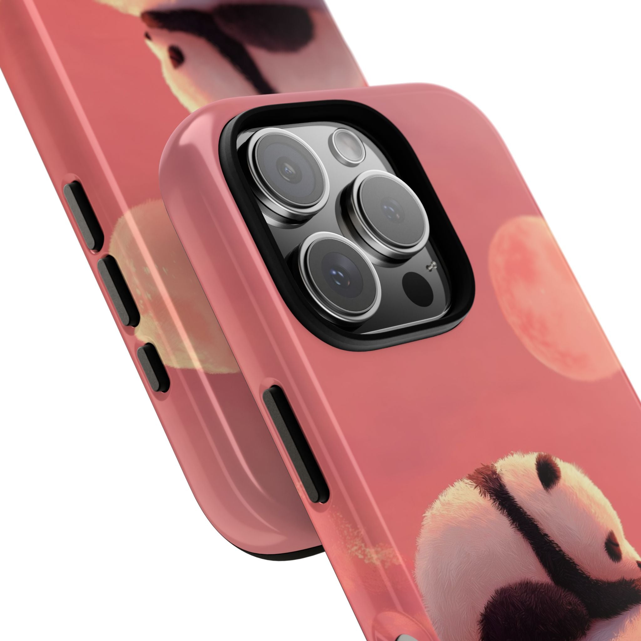 Rose Moon Panda · Tough Coque de téléphone pour iPhone