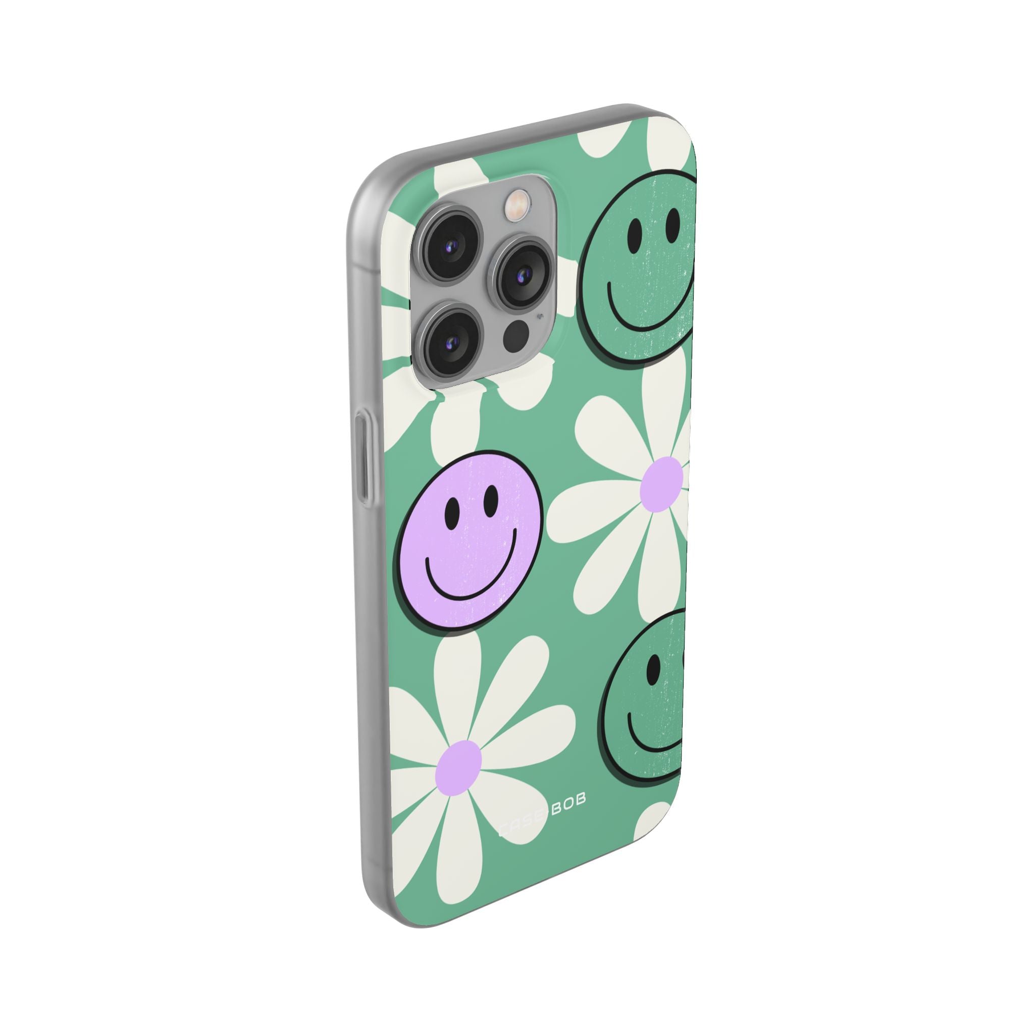 Smiley Daisy Glow iPhone 14 Pro Max Case - Soft