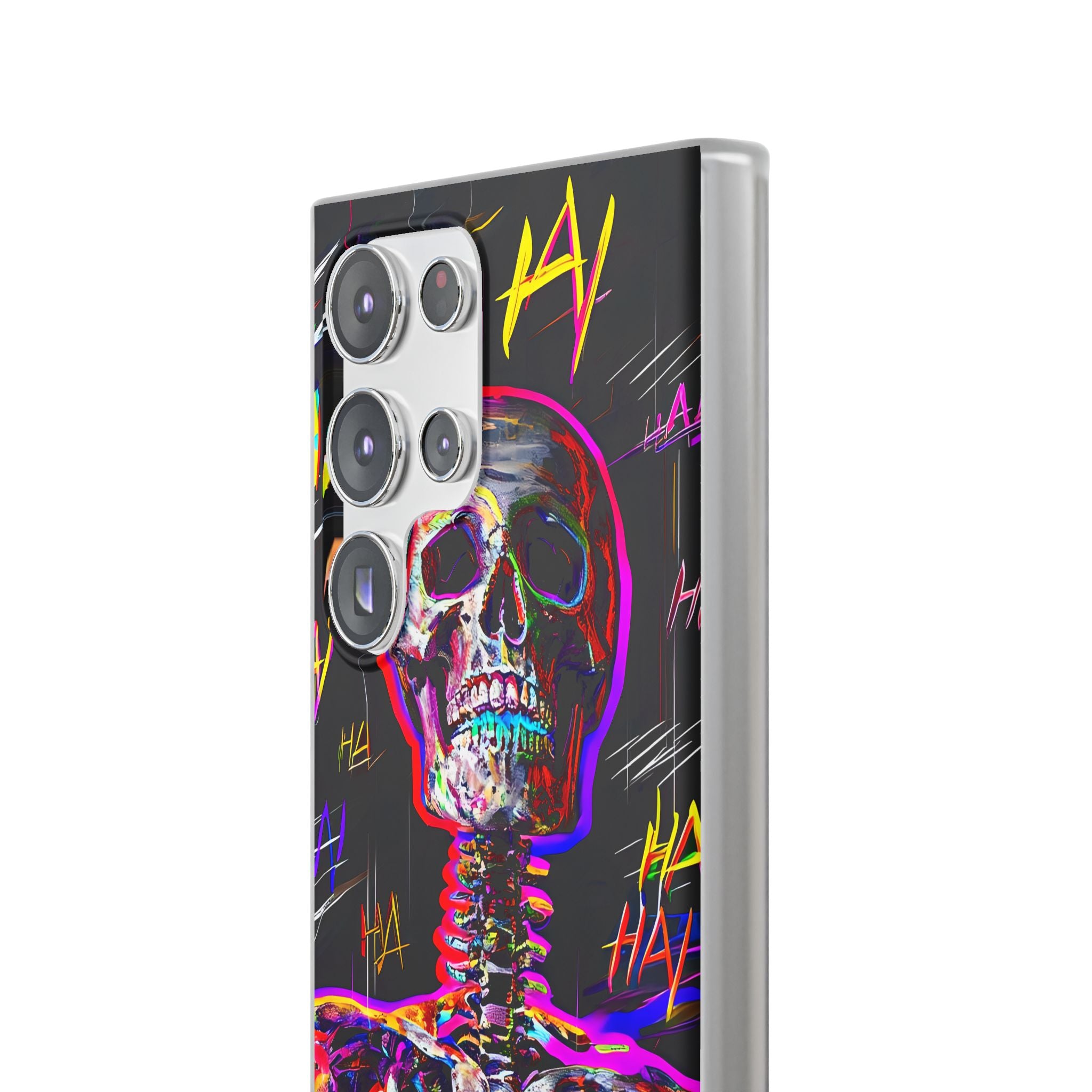 Neon Glitch Skeleton · Soft Handyhülle für Samsung
